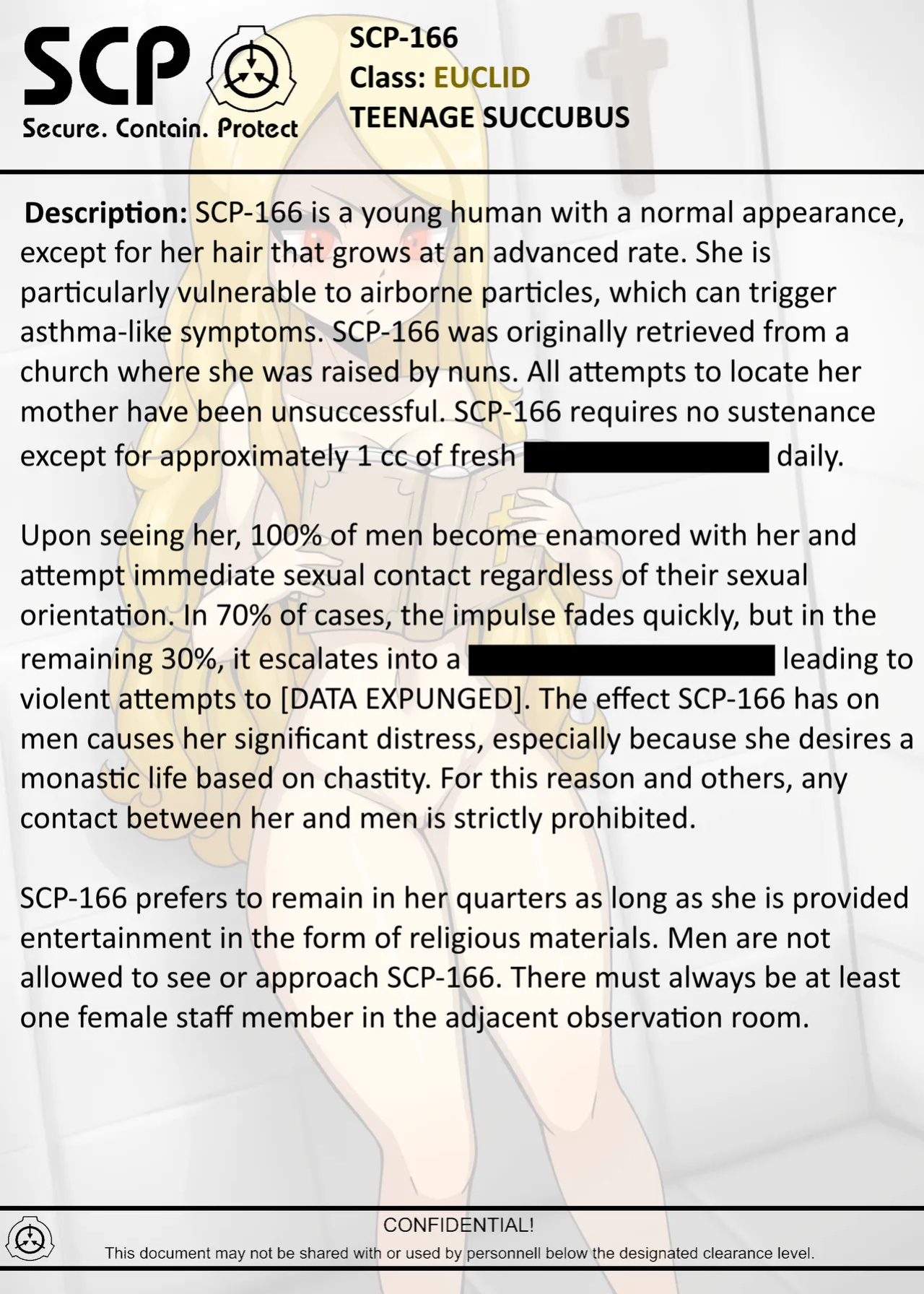 [AnanaKawaii] SCP-166 TEENAGE SUCUBBUS CLASSIC (SCP Foundation)