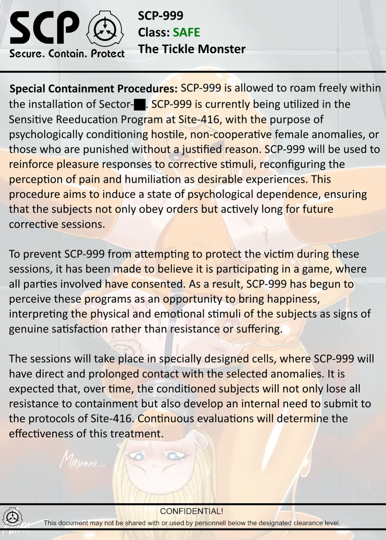 [AnanaKawaii] SCP-999 The Tickle Monster (SCP Foundation)