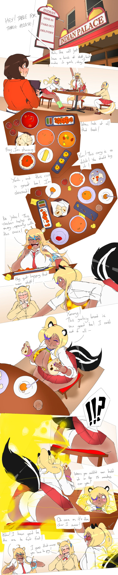 [Lazei] Gal Skunks Bombing out an Indian Restaurant