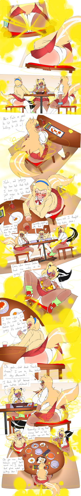 [Lazei] Gal Skunks Bombing out an Indian Restaurant