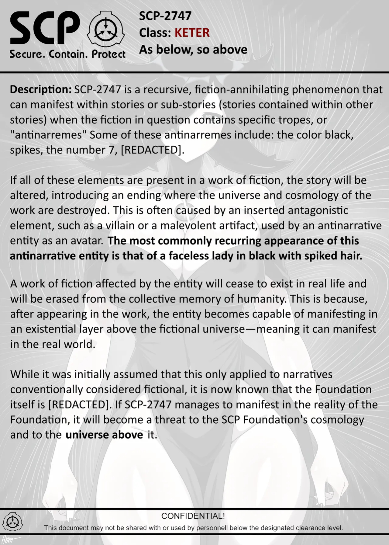 [AnanaKawaii] SCP-2747 As Below, so above (SCP Foundation)