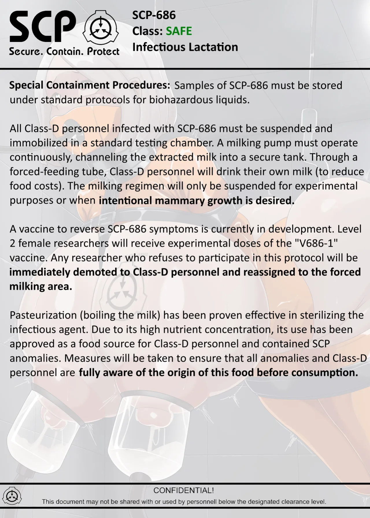 [AnanaKawaii] SCP-686 Infectious Lactation (SCP Foundation)