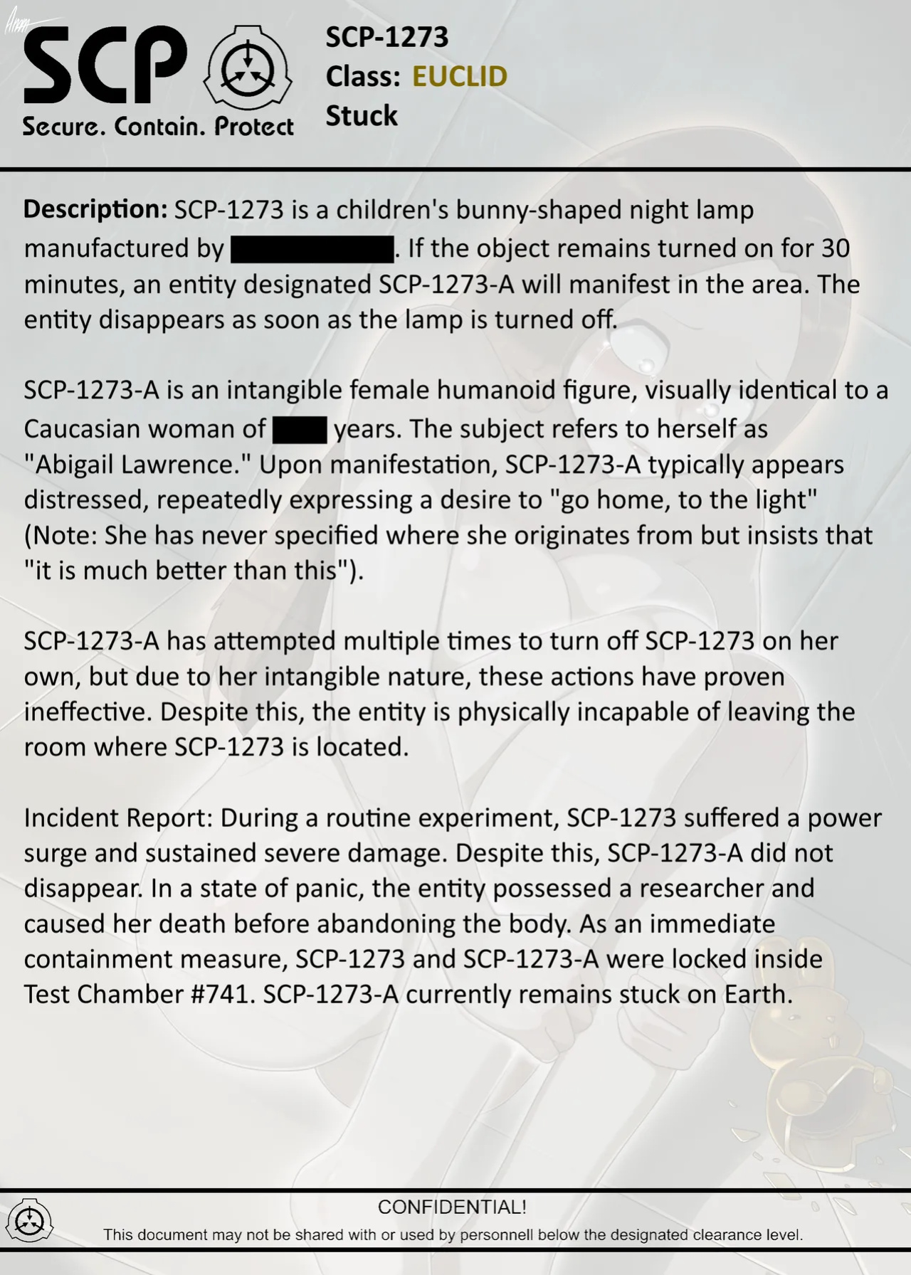 [AnanaKawaii] SCP-1273 Stuck (SCP Foundation)