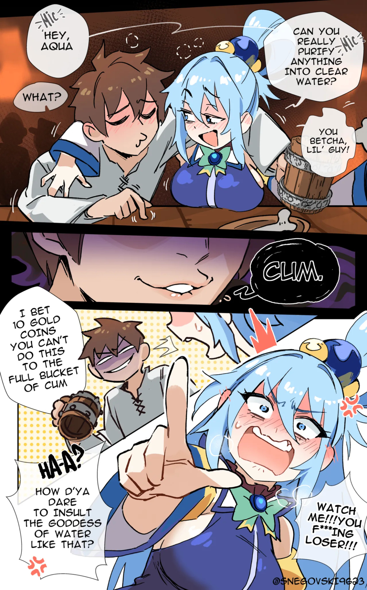[Snegovski] A Bucket of Aqua! (KonoSuba) [HQ]