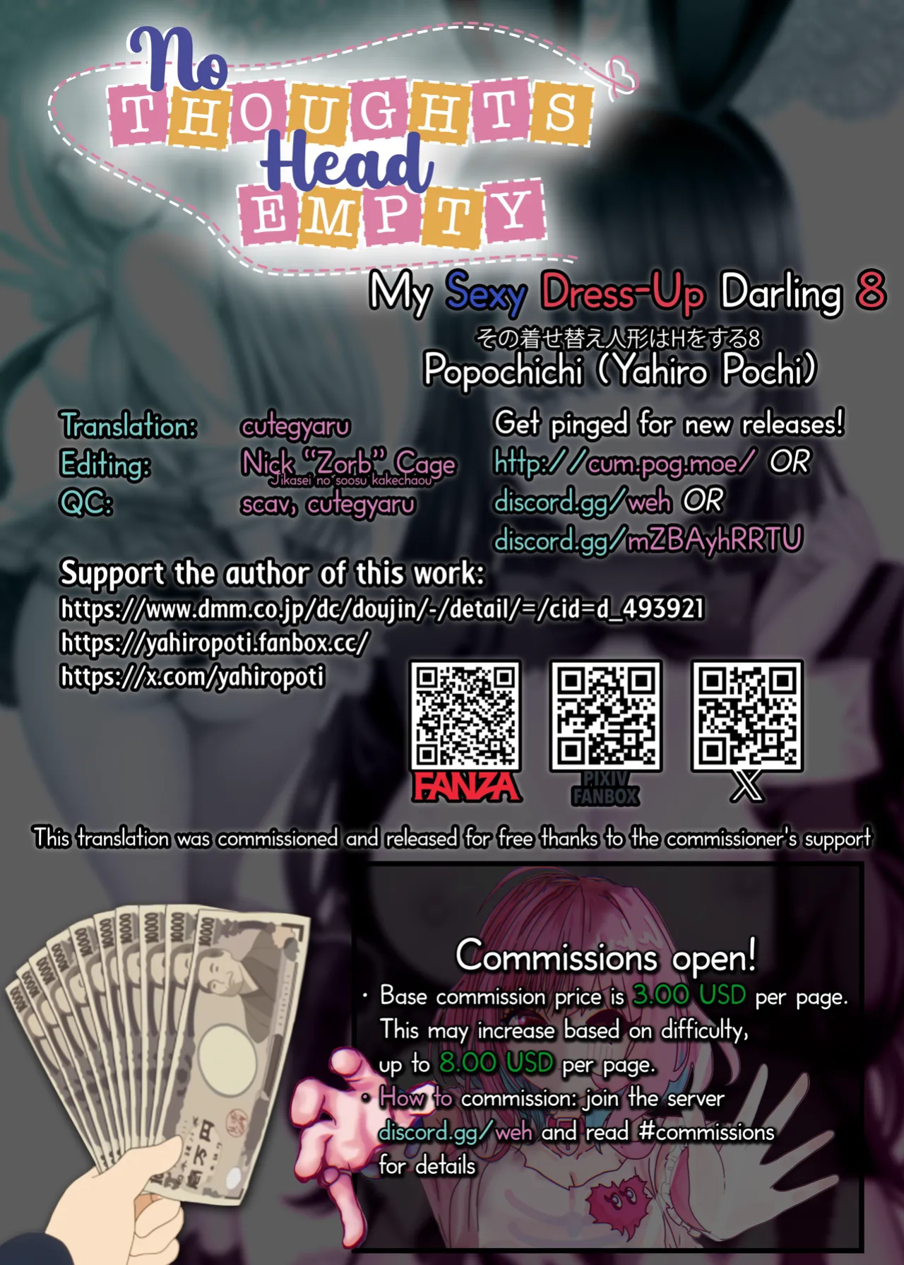 [Popochichi (Yahiro Pochi)] Sono Bisque Doll wa H o Suru 8 ー My Sexy Dress-Up Darling 8 (Sono Bisque Doll wa Koi o Suru) [head empty]