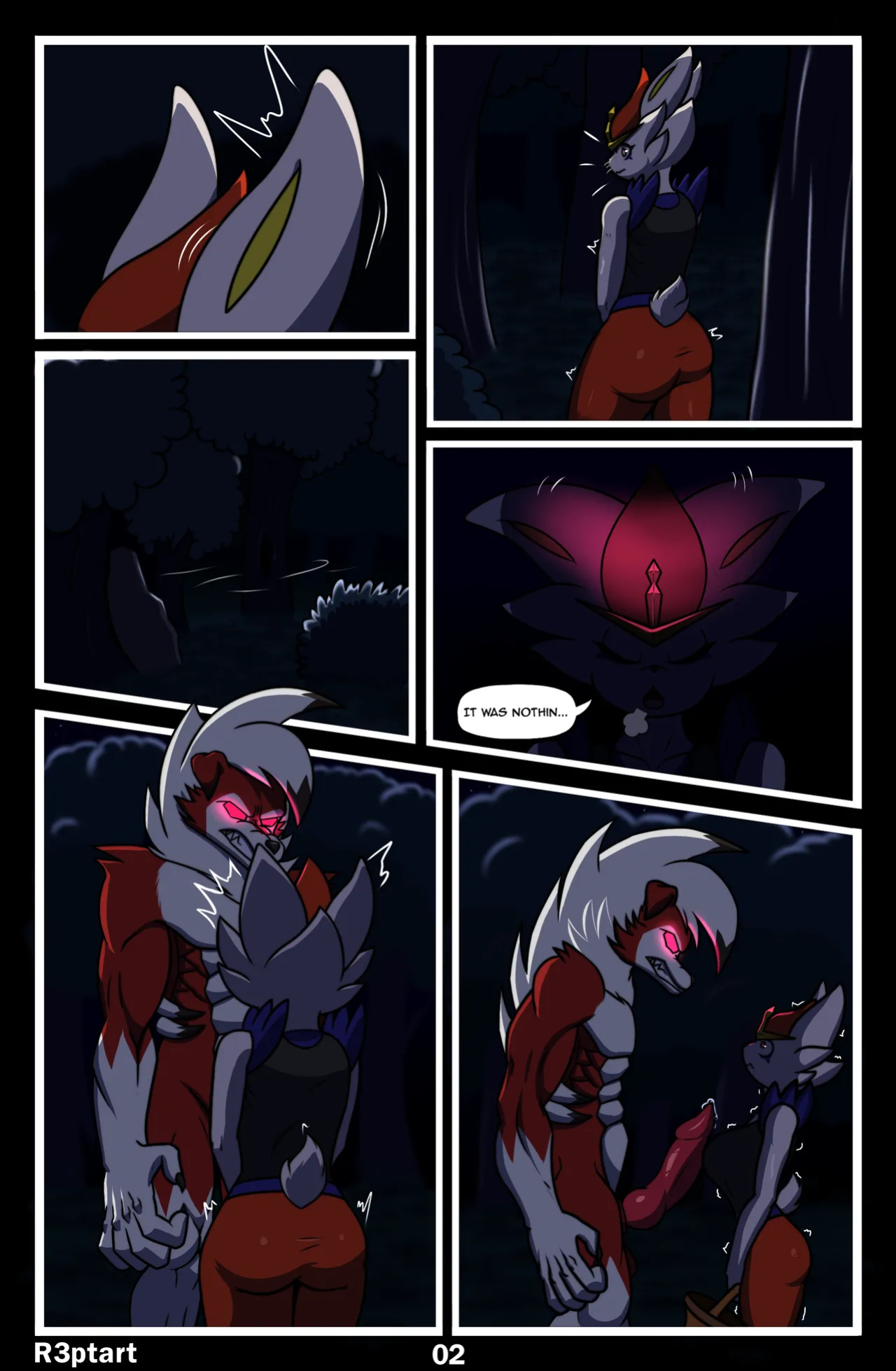 [R3ptArt] Midnight Riding (Pokémon)