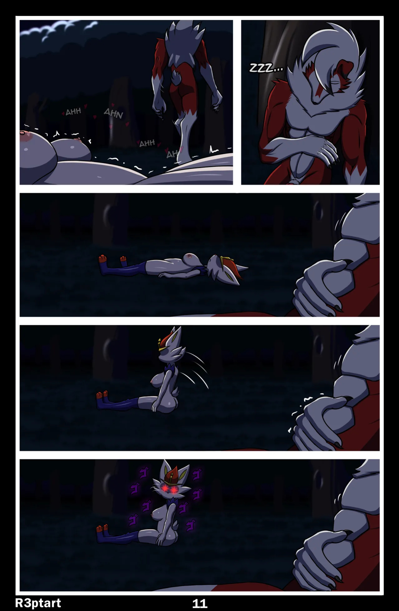 [R3ptArt] Midnight Riding (Pokémon)