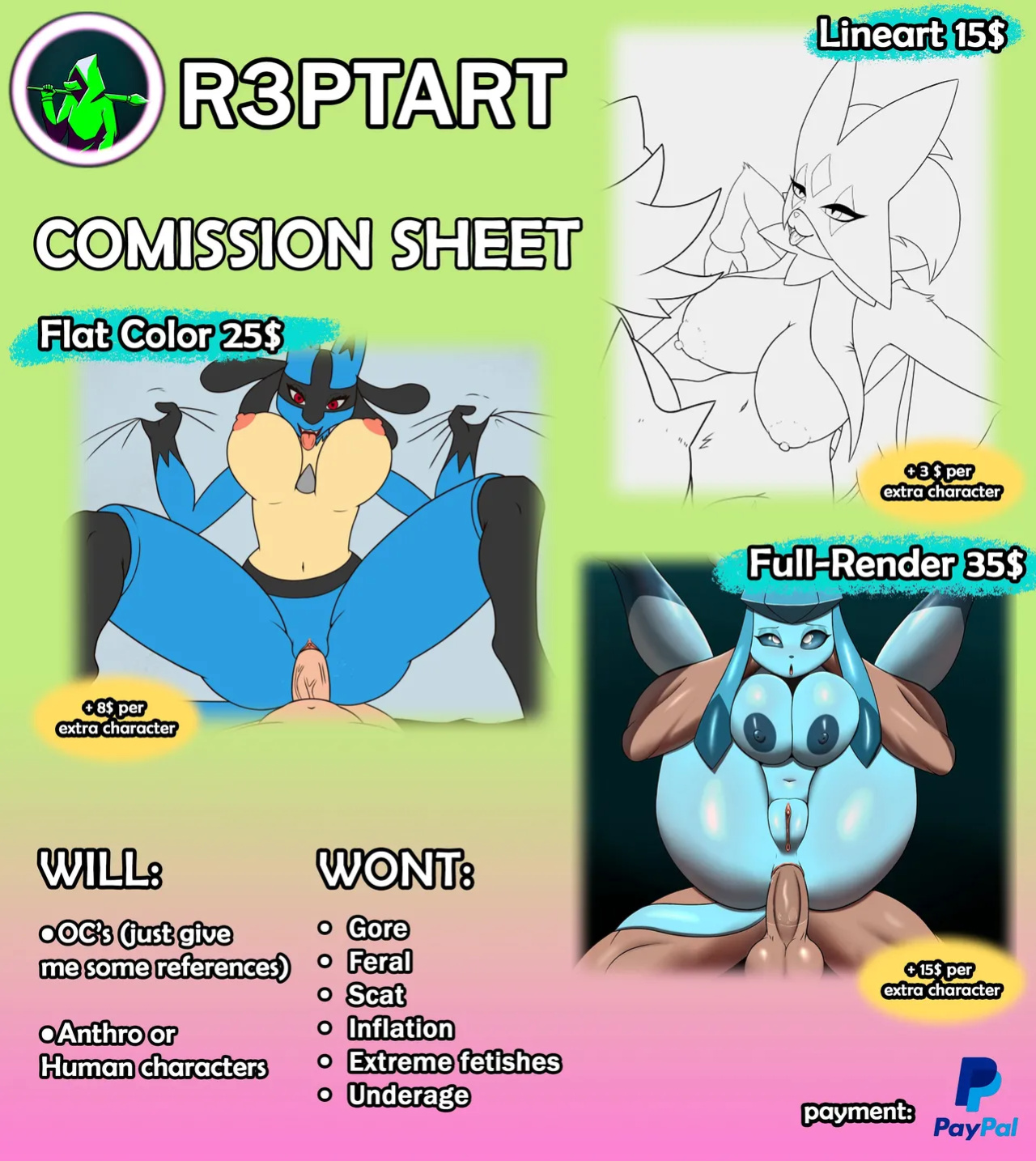 [R3ptArt] Midnight Riding (Pokémon)