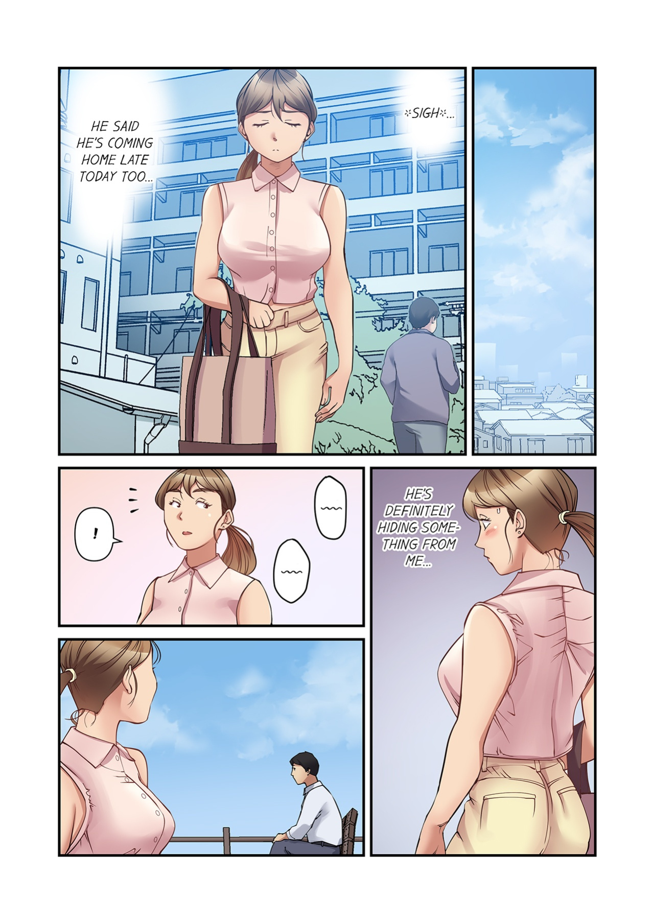 [Yamato Miyu] 'Oku-san, Yokkyuu Fumandesho?' Otto ni Barete wa Ikenai Yarisugi Nenchaku SEX | "Missus, Are You Sexually Frustrated?" Excessive, Demanding Sex That the Husband Can't Know About Chapter 1-11