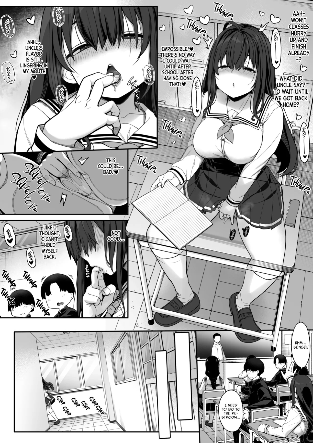 [Kirintei (Kirin Kakeru)] Tanetsuke Oji-san no Hikikomori Love Love Seikyouiku 2 Gakki ~Gakkou Hen~ | The Seed-Planting Old Man's Lovey-dovey Sexual Training of a Shut-in 2 [Omega Scans]