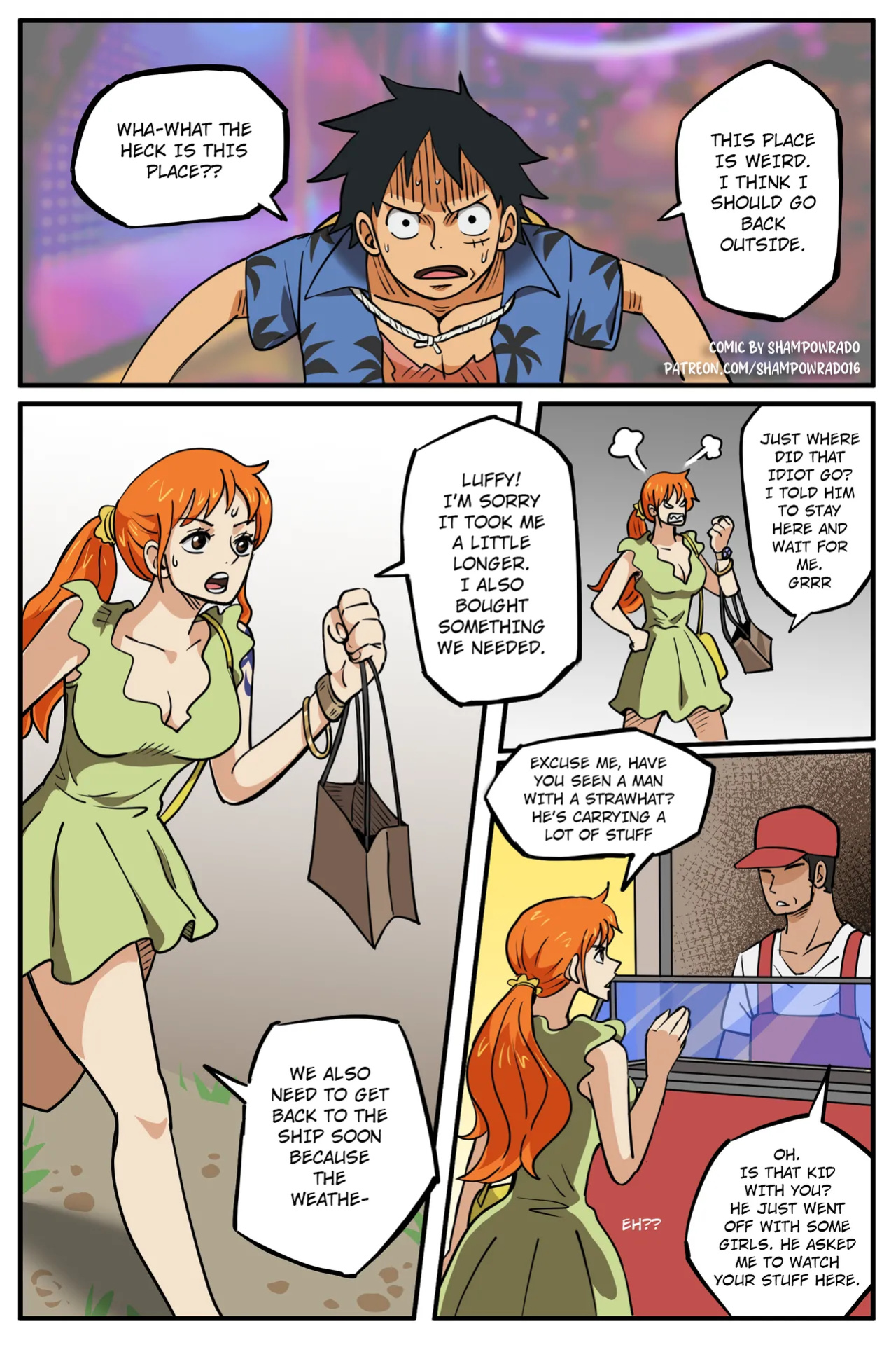 [Shampowrado] Realization Luffy x Nami (One Piece)