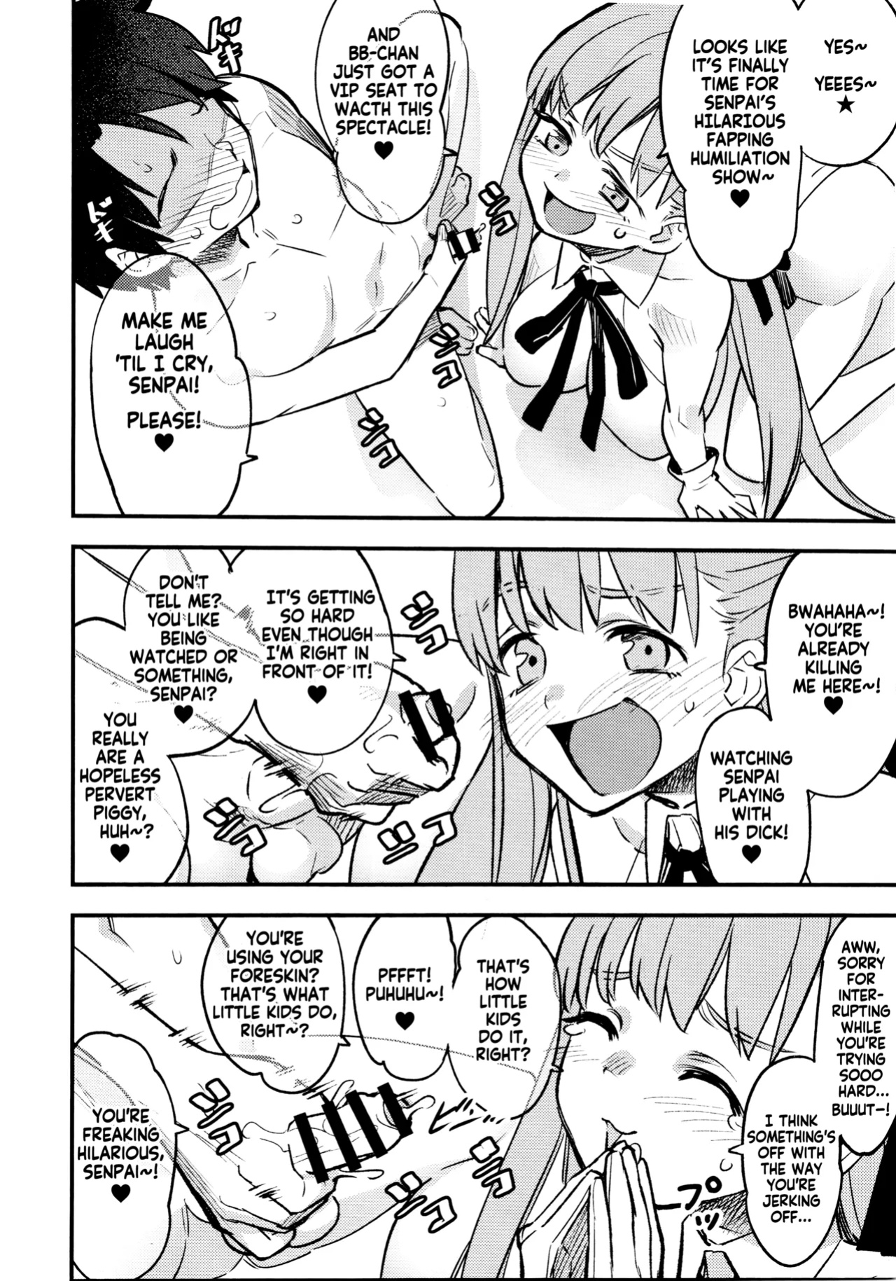 (C95) [774 House (774)] BB-chan ni Waraware Baka ni Sarenagara Shiko Shiko no Otetsudai o Sarete Saru Mitai ni Koshi Heko Heko shite Buzama Mudashasei Saserarechau Hon | The book where BB-Chan gave me humiliating fapping assistance and forced me to cum in