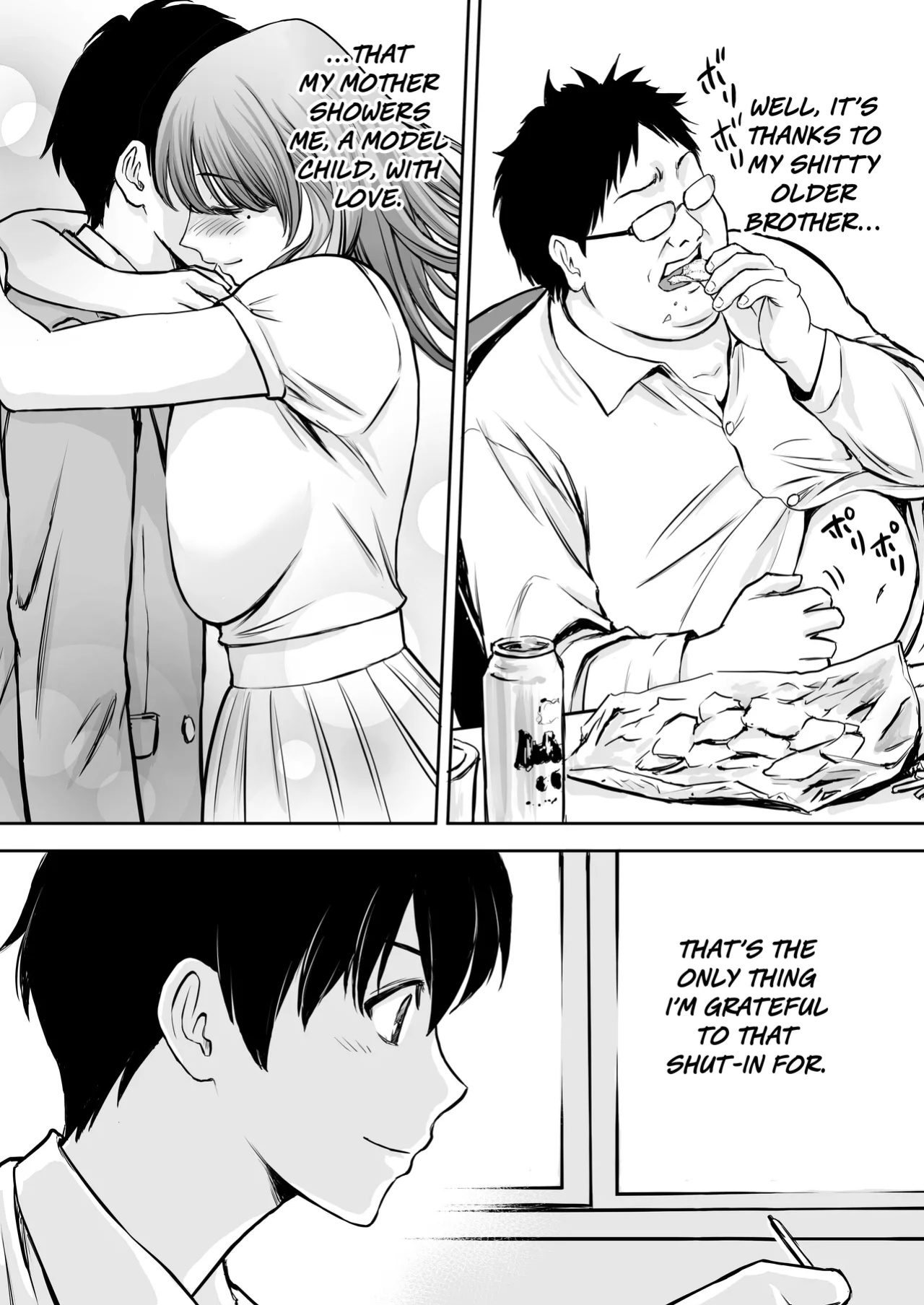 [Tarobaumu] Boku no Kaa-chan ga Hikikomori Neet Debu Aniki no Seishori Onaho ni Natteita Hanashi | [Tarobaumu] My Mother is My Fat Shut-in Older NEET Brother's Sex Relief Onahole [Rinruririn]