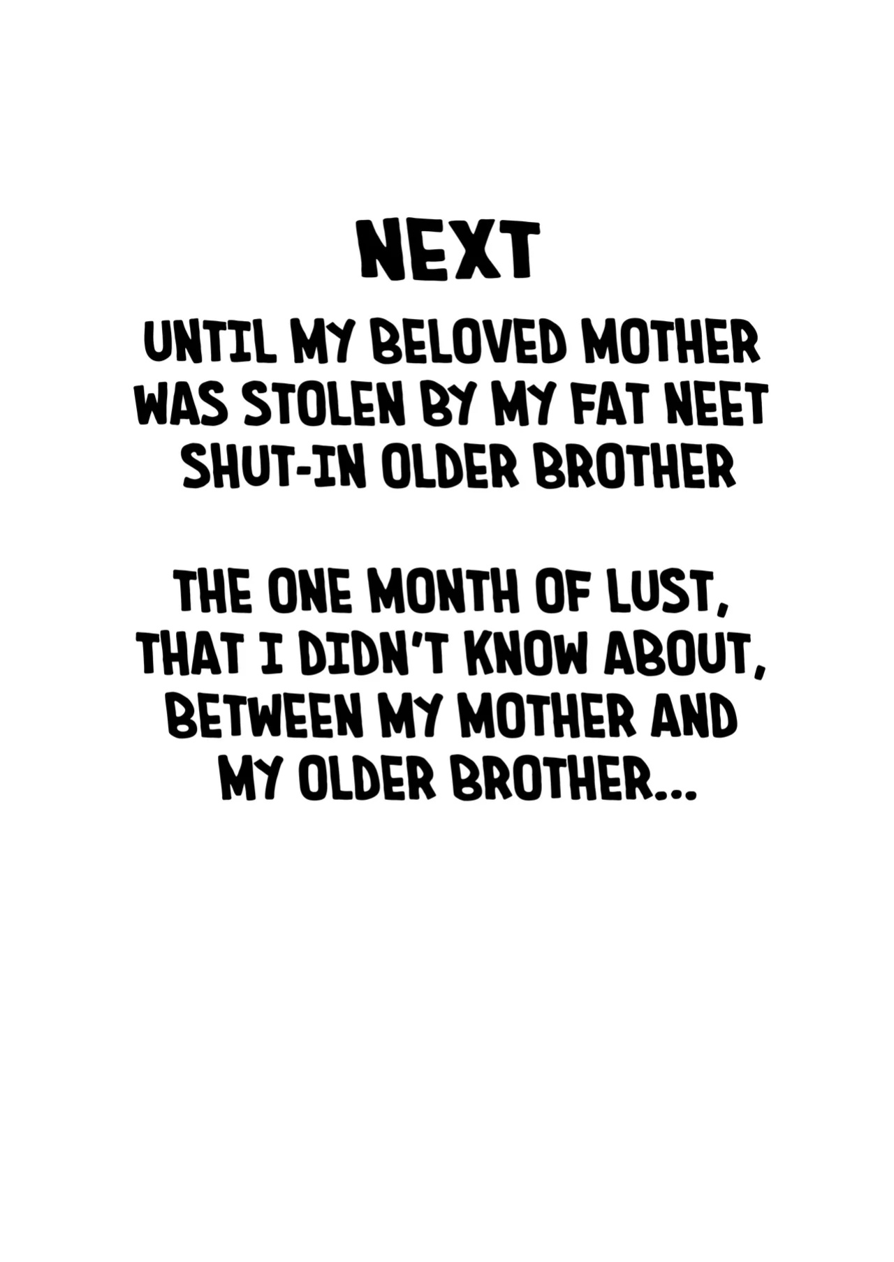 [Tarobaumu] Boku no Kaa-chan ga Hikikomori Neet Debu Aniki no Seishori Onaho ni Natteita Hanashi | [Tarobaumu] My Mother is My Fat Shut-in Older NEET Brother's Sex Relief Onahole [Rinruririn]