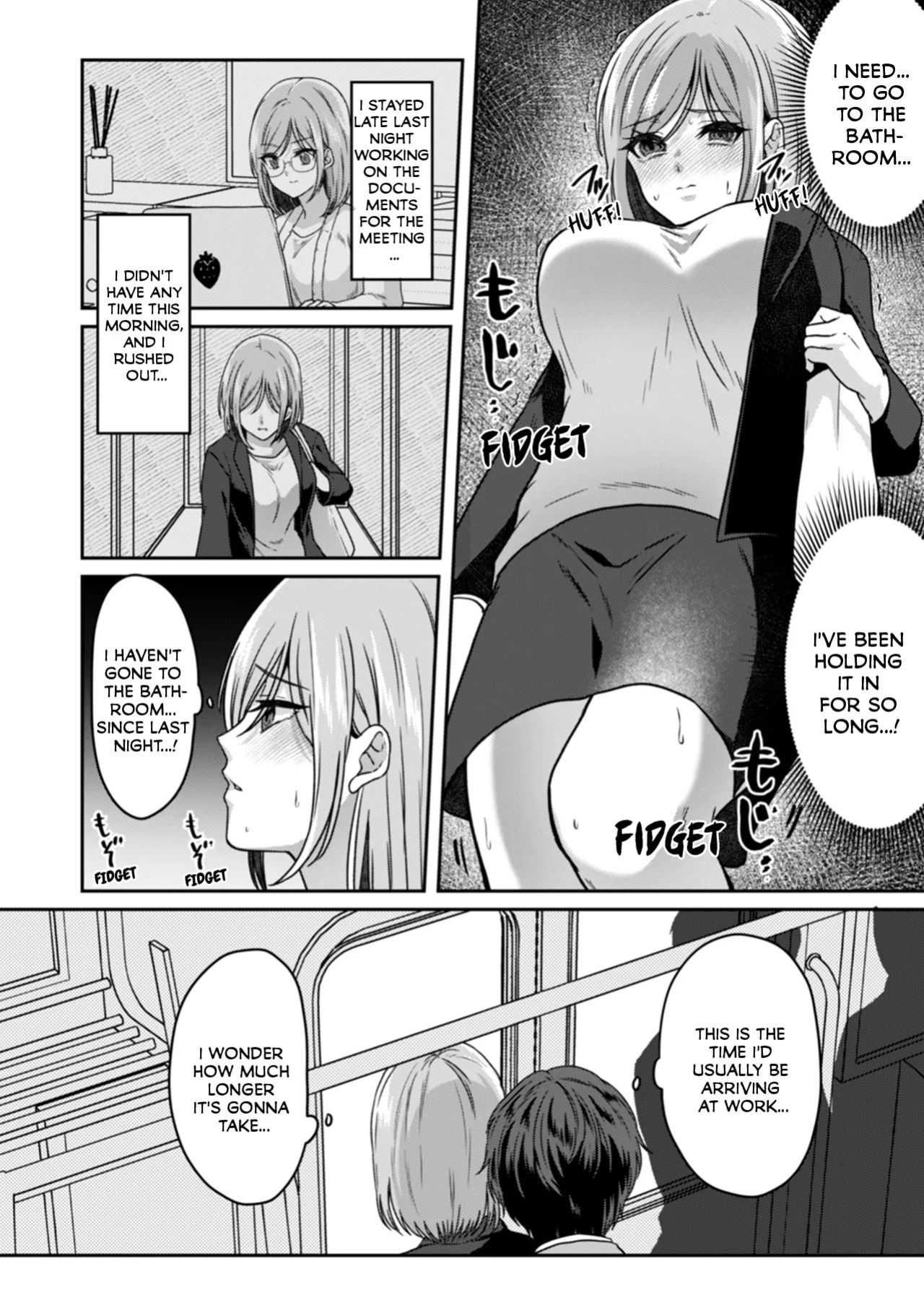 [Kinagi Rea] Manin Densha de Shikkin Sunzen!? Chikan Danshi no Ijiwaru na Yubi de Ikasare Tsuzuketa OL | Almost Pissing on a Crowded Train?! #1-16