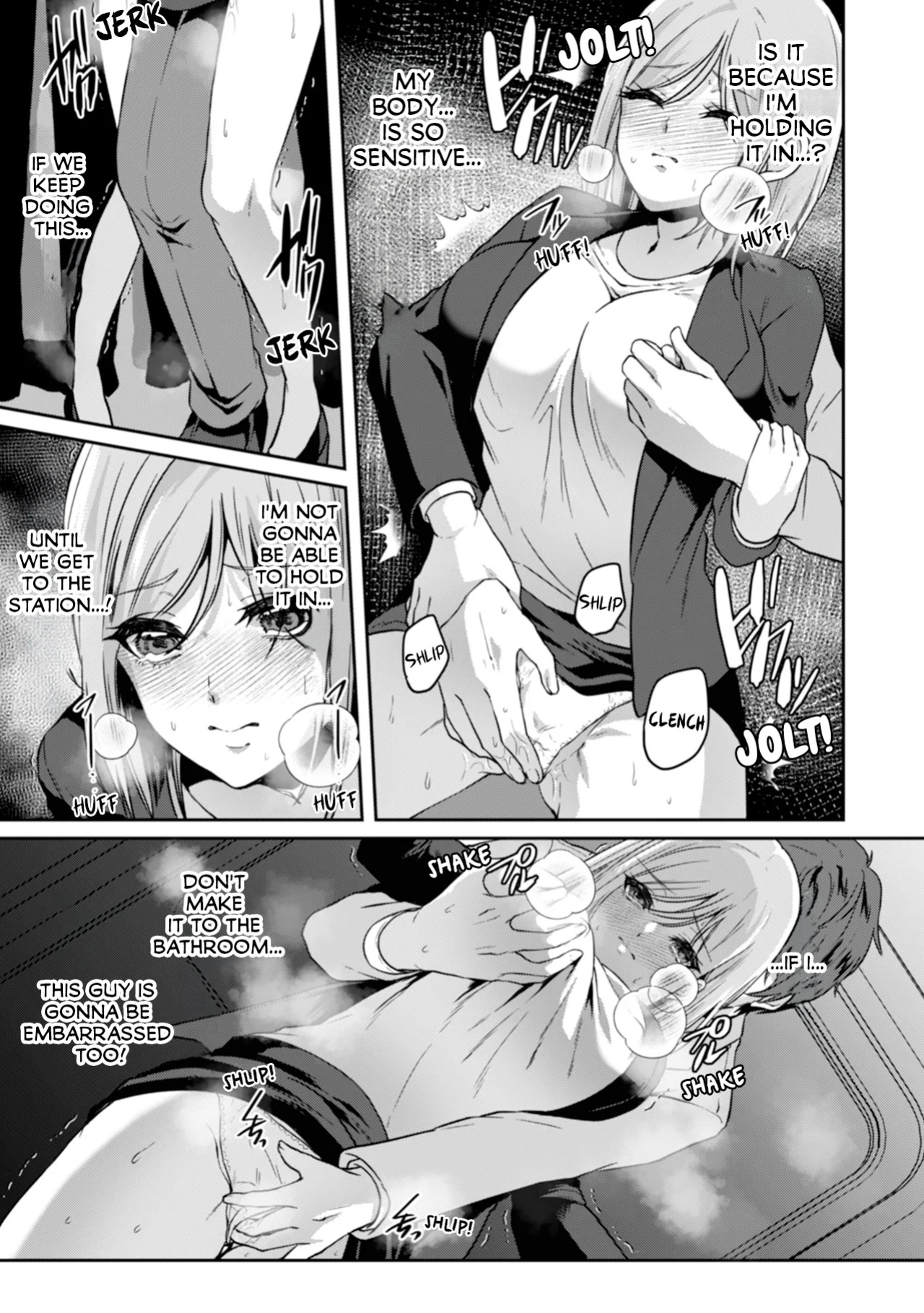[Kinagi Rea] Manin Densha de Shikkin Sunzen!? Chikan Danshi no Ijiwaru na Yubi de Ikasare Tsuzuketa OL | Almost Pissing on a Crowded Train?! #1-16