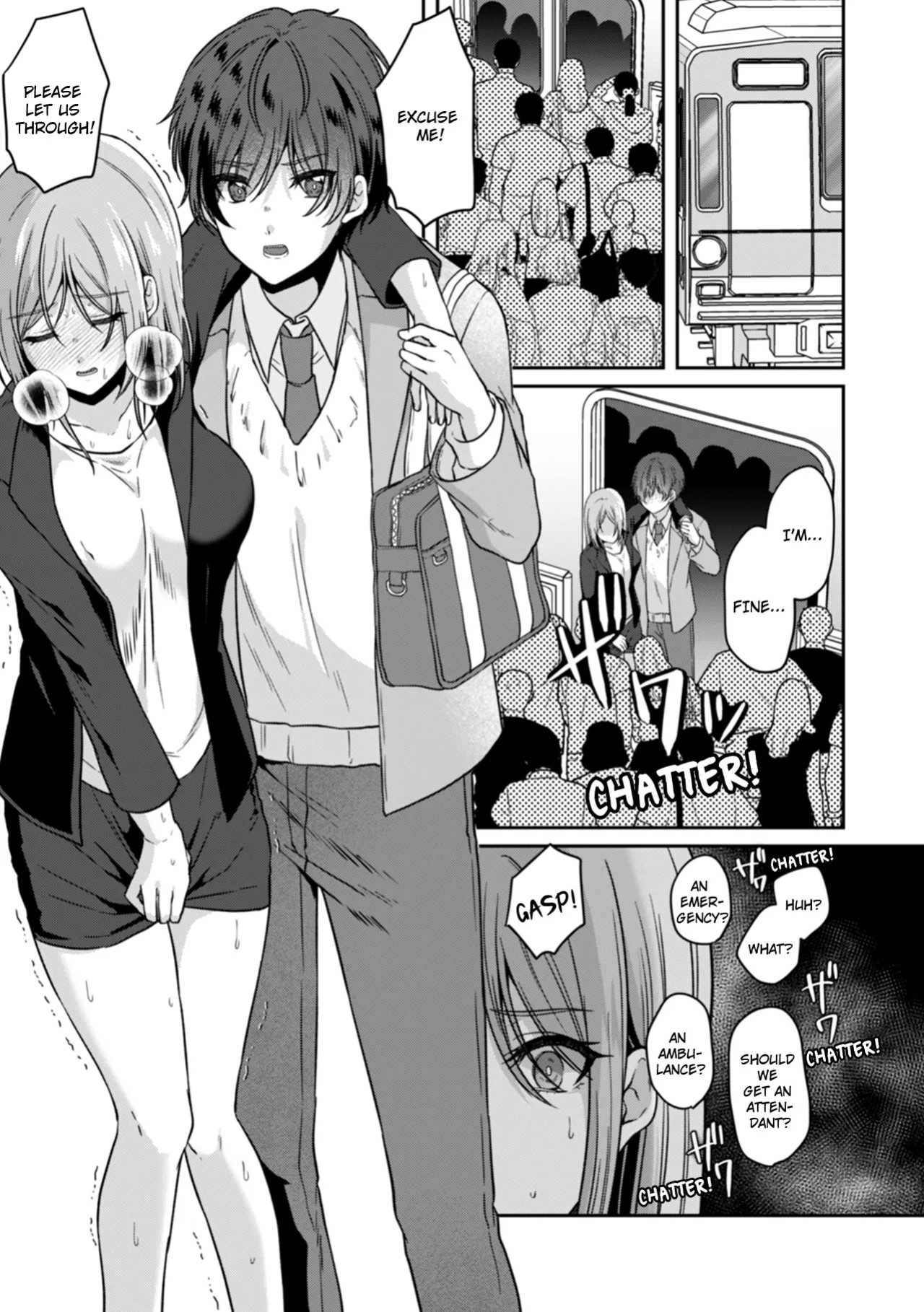 [Kinagi Rea] Manin Densha de Shikkin Sunzen!? Chikan Danshi no Ijiwaru na Yubi de Ikasare Tsuzuketa OL | Almost Pissing on a Crowded Train?! #1-16