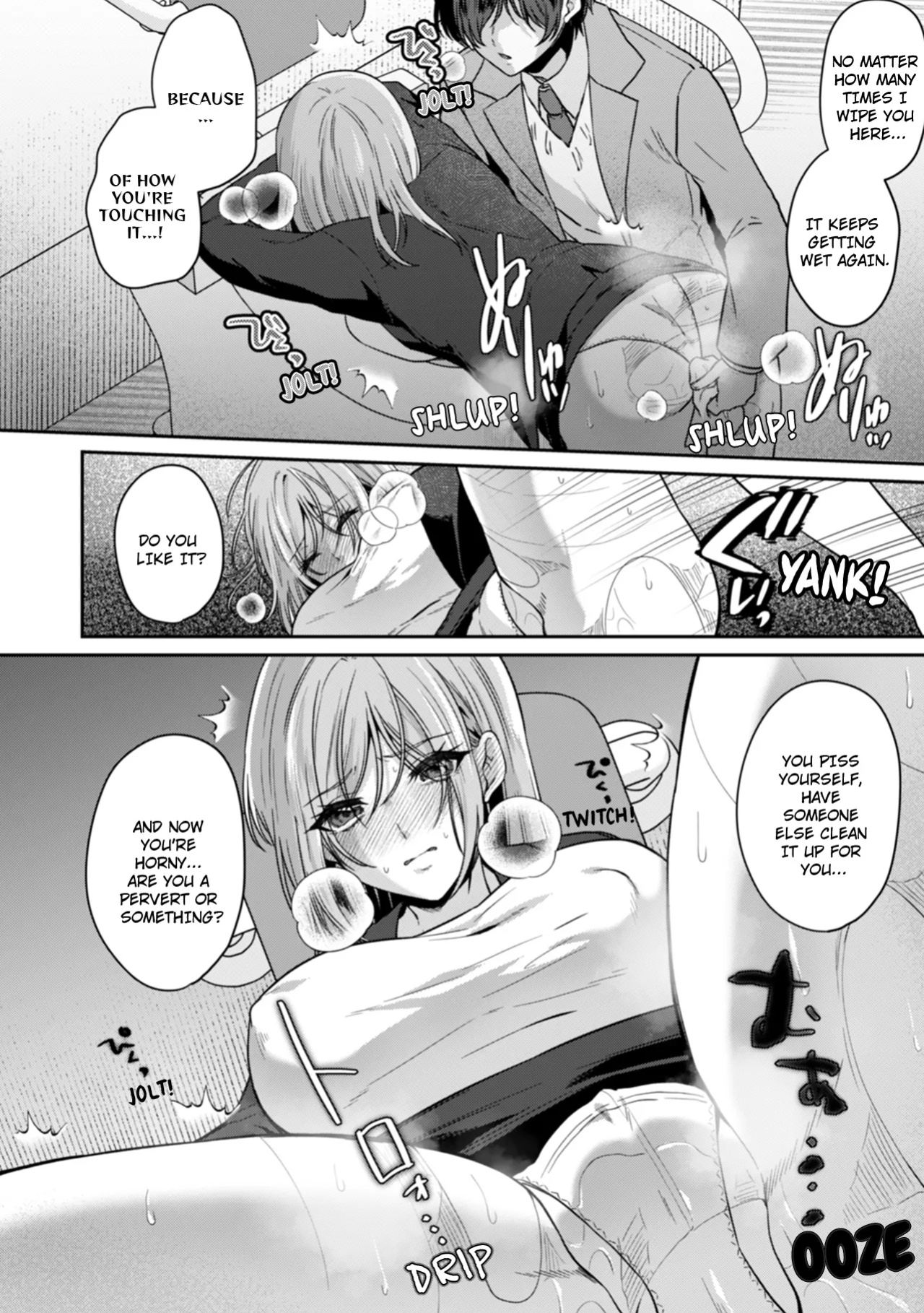 [Kinagi Rea] Manin Densha de Shikkin Sunzen!? Chikan Danshi no Ijiwaru na Yubi de Ikasare Tsuzuketa OL | Almost Pissing on a Crowded Train?! #1-16