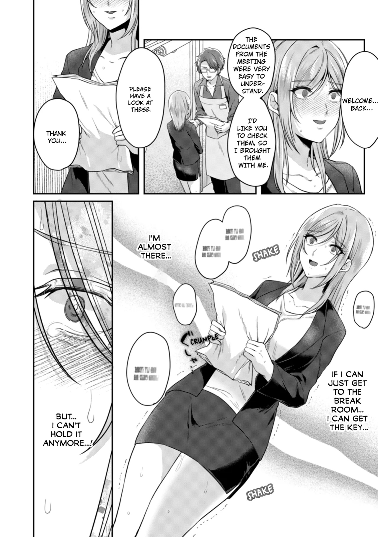 [Kinagi Rea] Manin Densha de Shikkin Sunzen!? Chikan Danshi no Ijiwaru na Yubi de Ikasare Tsuzuketa OL | Almost Pissing on a Crowded Train?! #1-16