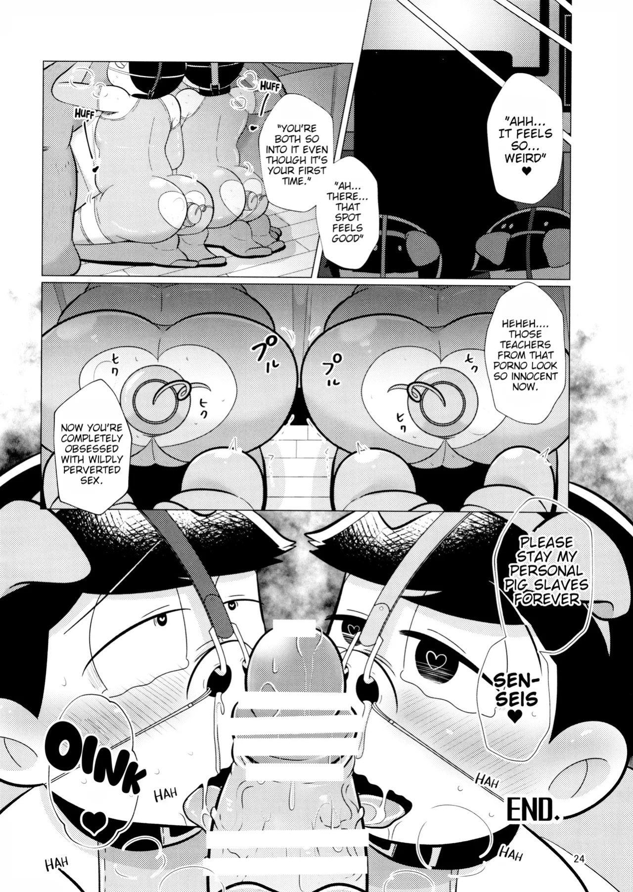 [Usohappyaku (Otori)] Bitch Pig Slave Senseis (Osomatsu-san)
