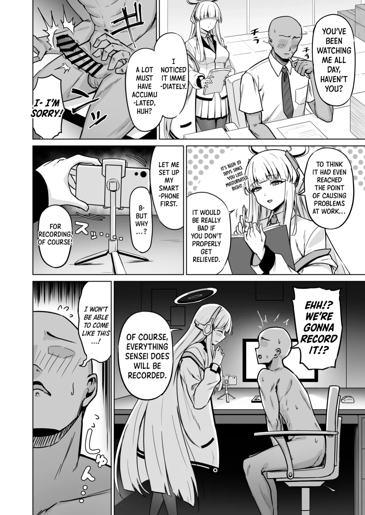 [Nanaya (Nao)] Ushio Noa wa Kiroku suru Dake | Ushio Noa’s Private Records (Blue Archive) [Shiro Translation]