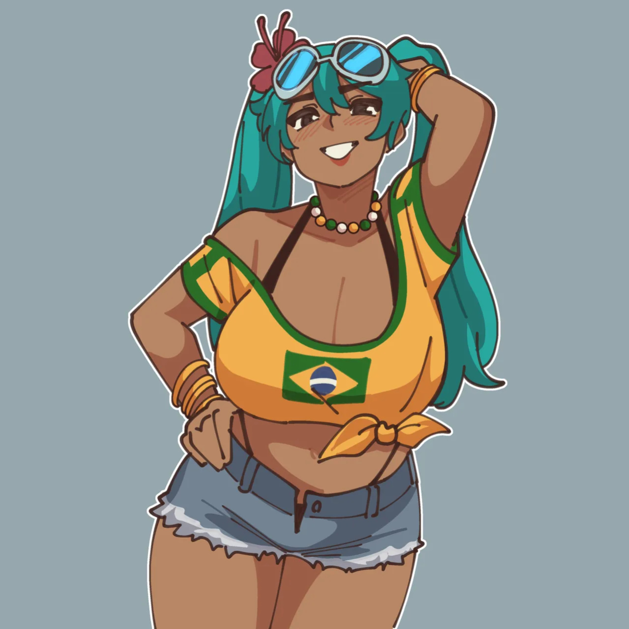 [Mayu Naisu] Brazilian Miku and Sadako (Vocaloid, The Ring)