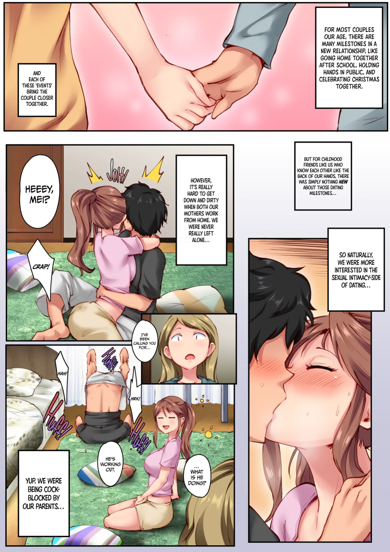 [Crimson CROWN (Matsuda Val)] Osananajimi ga Konnani Kimochi ii Nante | Home Alone Romp with my Childhood Friend