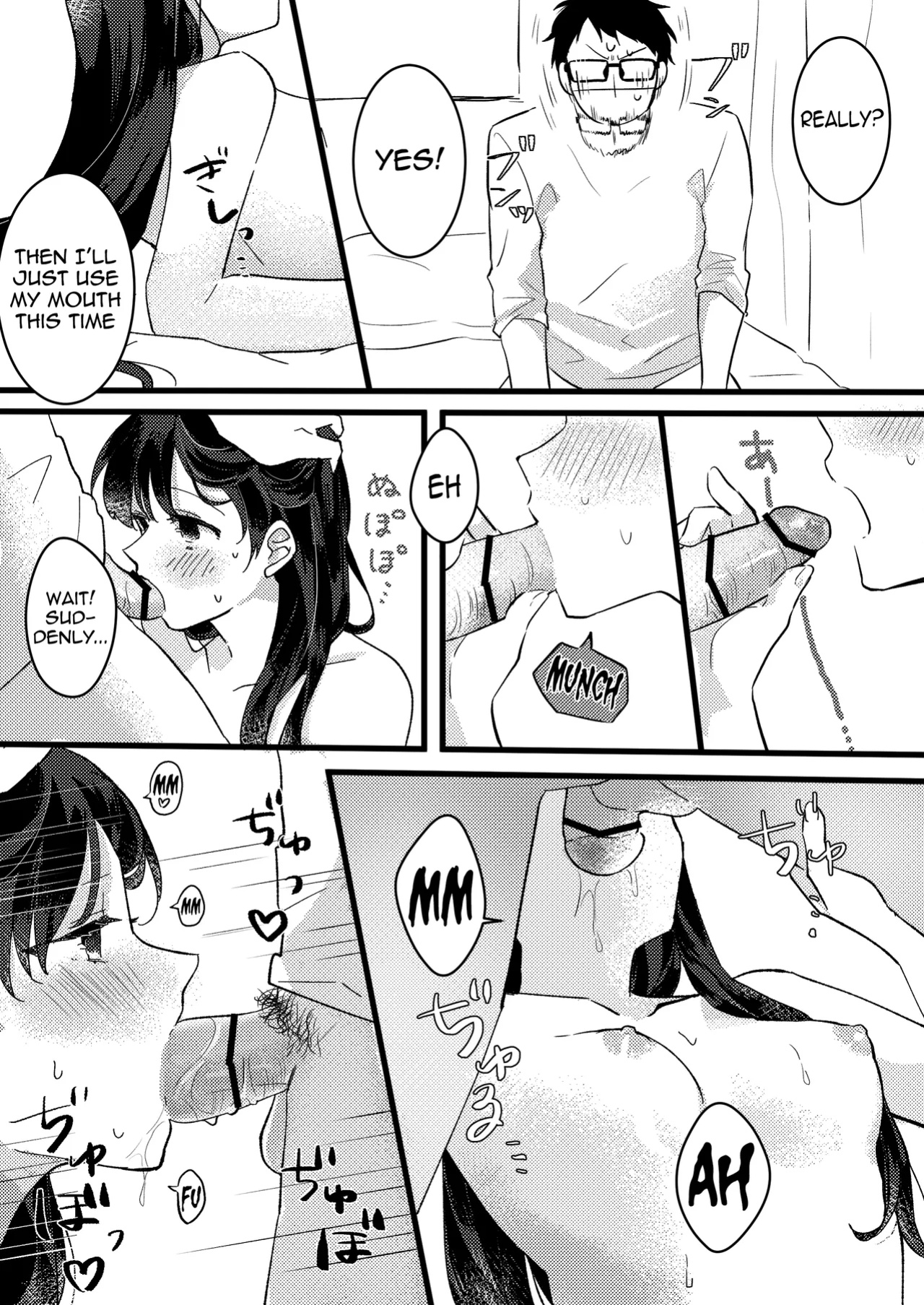 [Seijin] Kanojo ni Gomu Shinakuteiiyo to Iwareta | She told me it's okay not to use a condom [meganekun_tl]