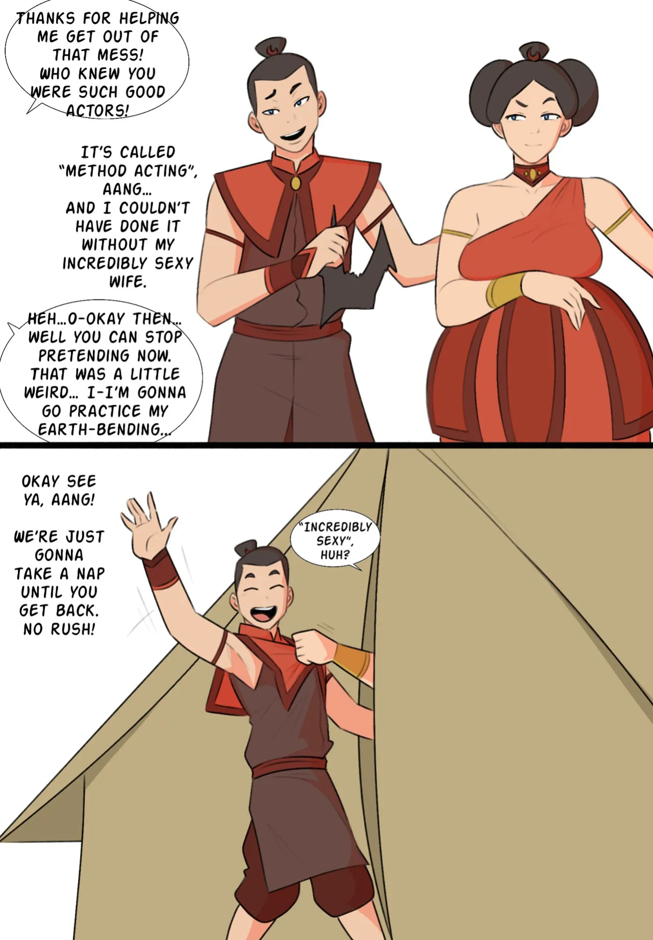 [Jopuari] Mr. Wang & Mrs. Sapphire Fire ???? (Avatar: The Last Airbender)