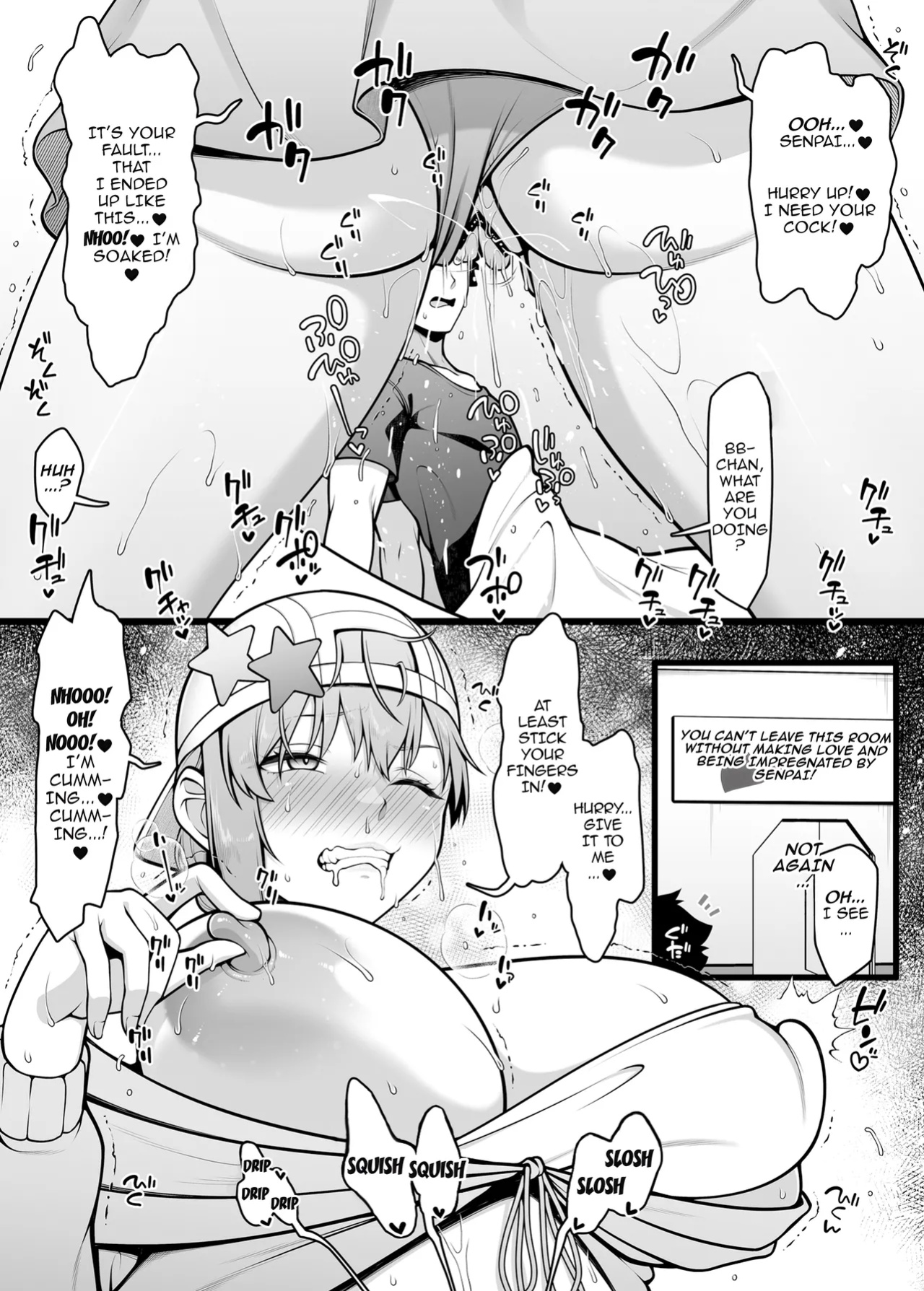 [Banana Koubou (Ao Banana)] BB-chan to Icha Love Sex de Jusei Shinaito Derarenai Heya | Room Where We Can't Get Out Until I Impregnate BB-chan (Fate/Grand Order) (Maosimp)