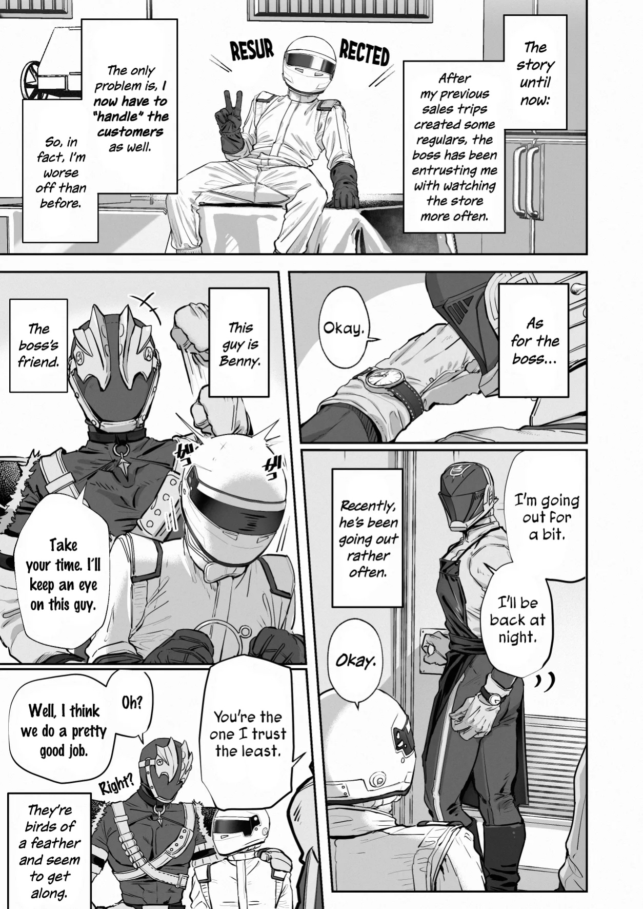 [hatonasi] White Full-Face Helmet Consensual Sex Manga [Rinruririn]