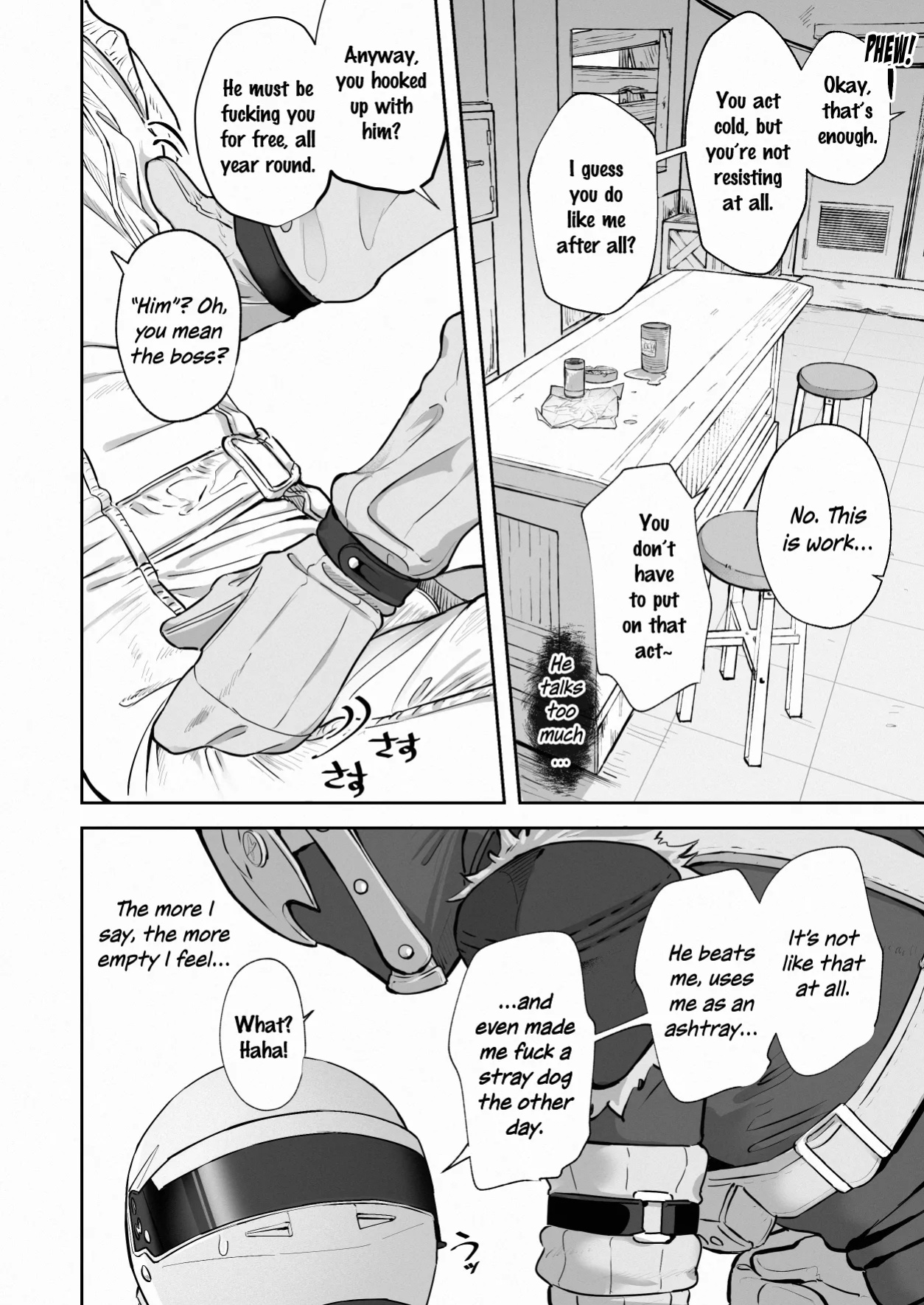 [hatonasi] White Full-Face Helmet Consensual Sex Manga [Rinruririn]