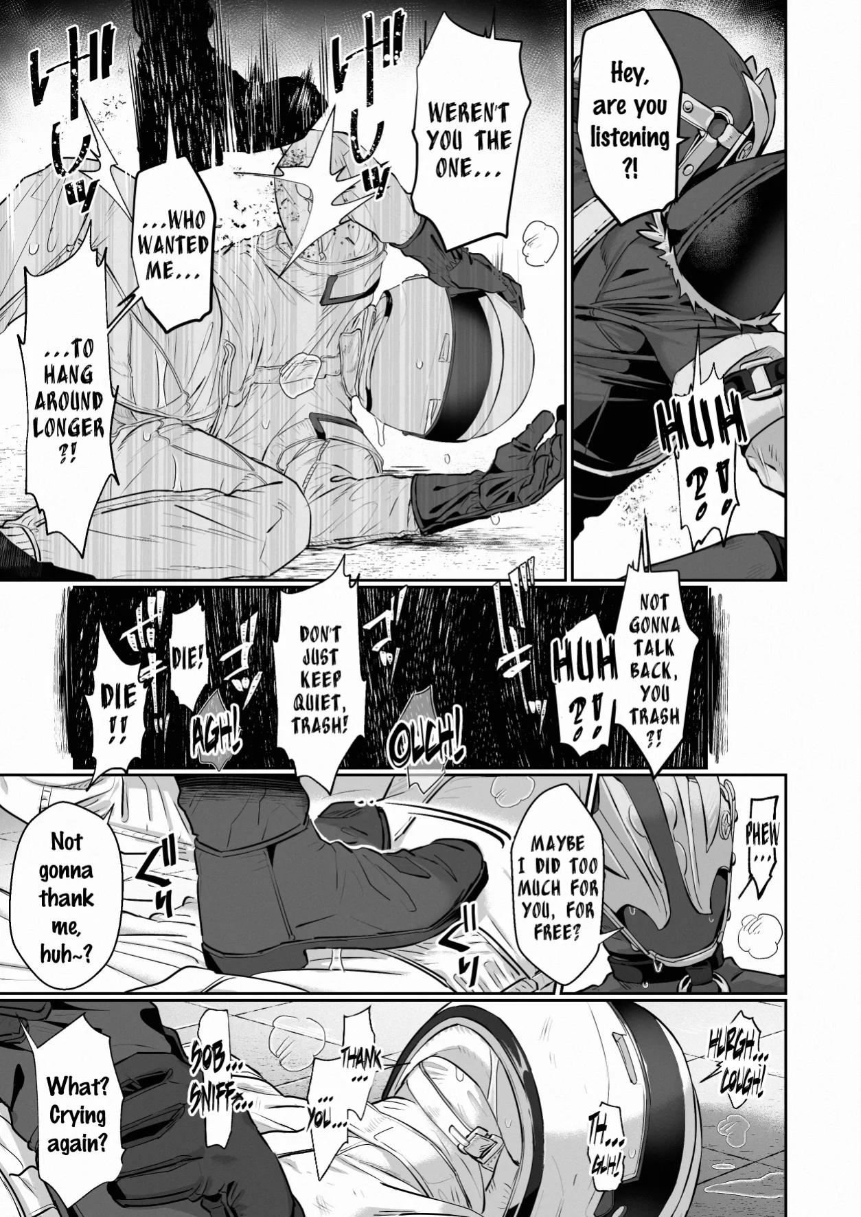 [hatonasi] White Full-Face Helmet Consensual Sex Manga [Rinruririn]