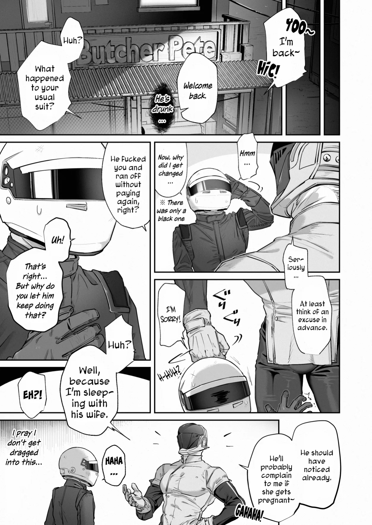 [hatonasi] White Full-Face Helmet Consensual Sex Manga [Rinruririn]