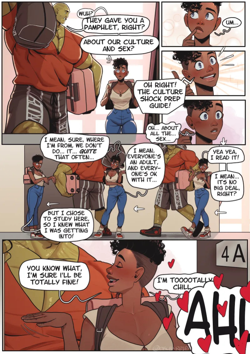 [OrcBarbies] A Special Gobbo College Comic: Erika's First Day