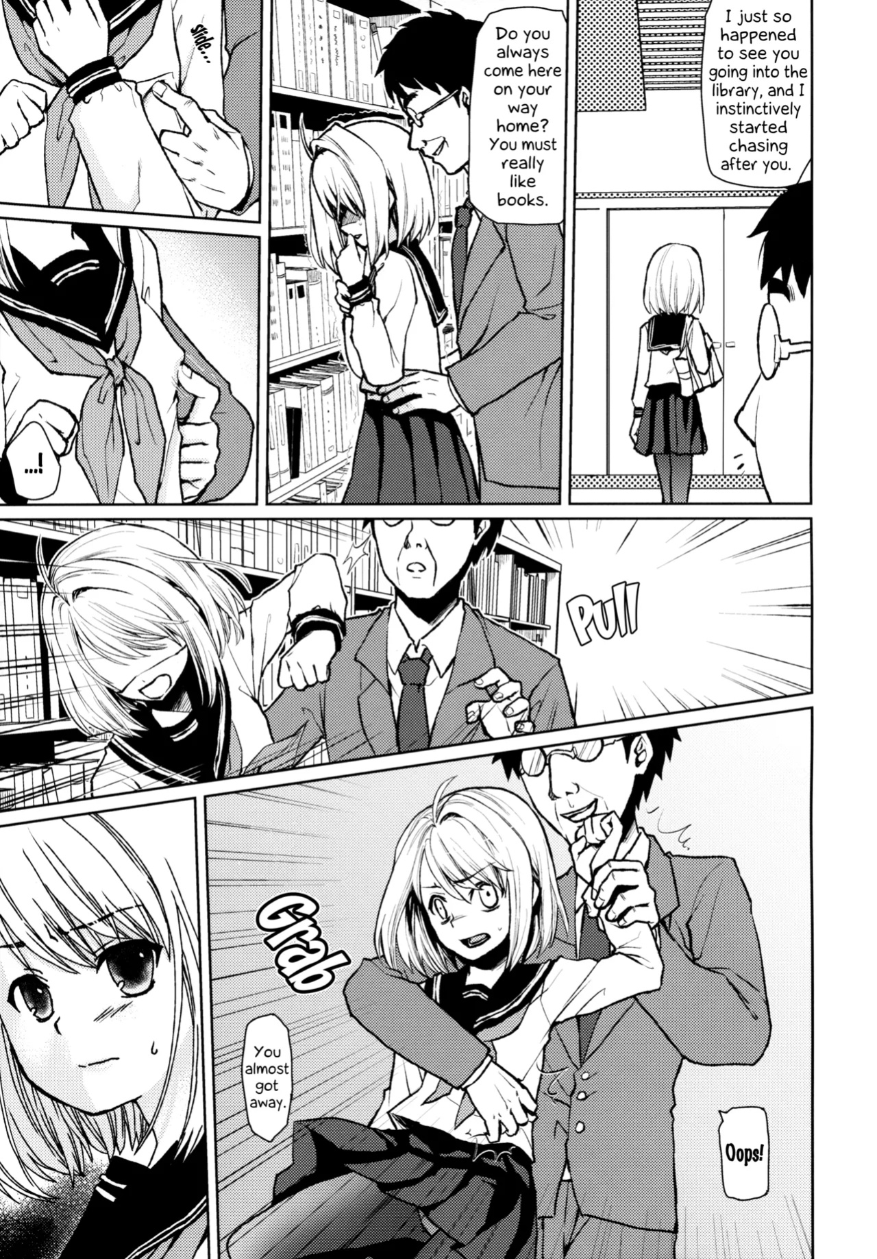 [F Taku (Anma)] Mukuchi Shoujo no Chikan Higai - ALL CHAPTERS