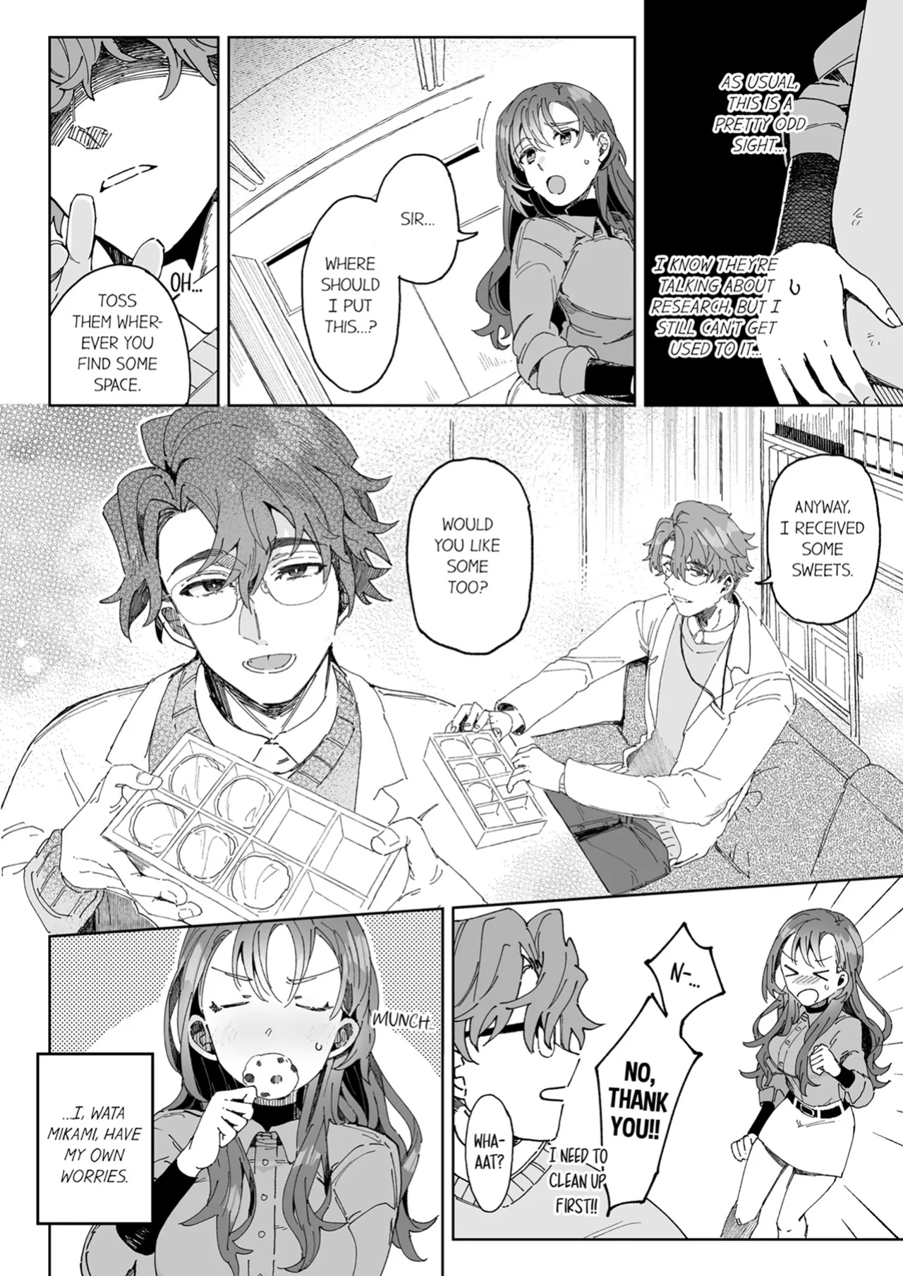 [Otsui Mikage (Otomeshi Mikage)] Kenkyuu Naiyou wa Seikan Kaihatsu!? ~Wata-chan wa Kyouju no H na Jikkendai~ | Researching Sexual Development!? -Wata Becomes Her Professor's Test Subject for Sex- Chapter 1-8