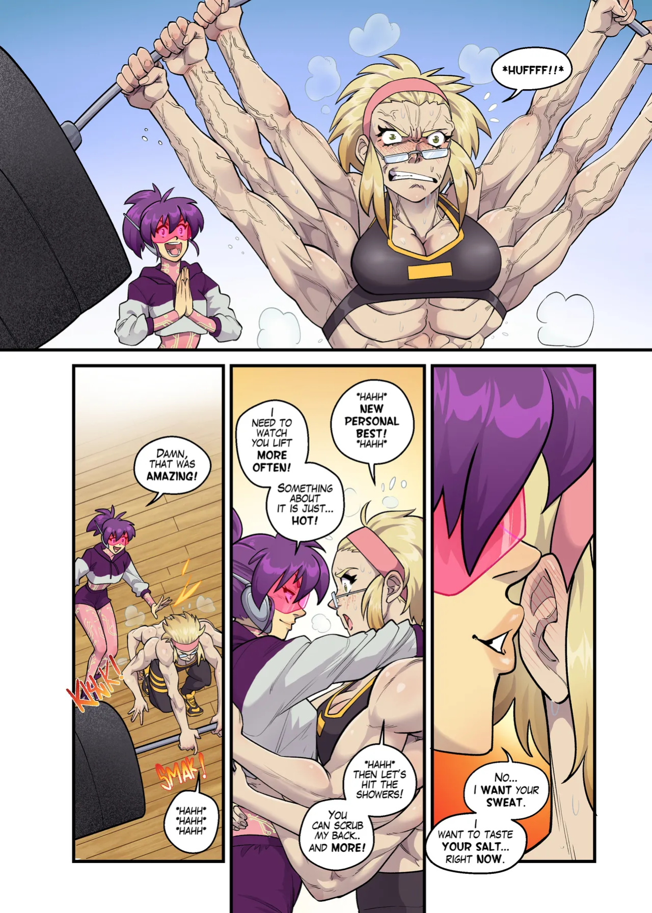 Spinny and Mecha Maid Hit the Gym (Spinnerette)