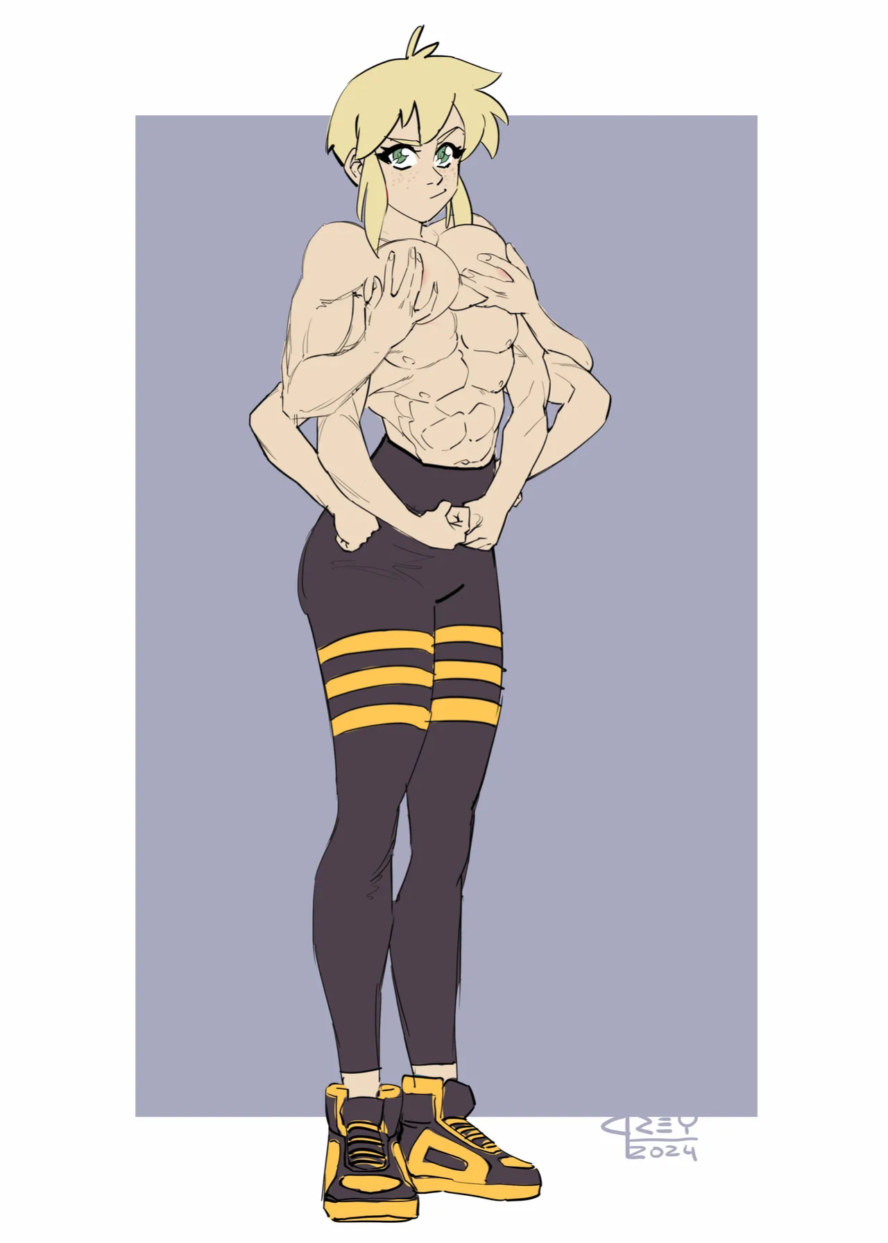 Spinny and Mecha Maid Hit the Gym (Spinnerette)