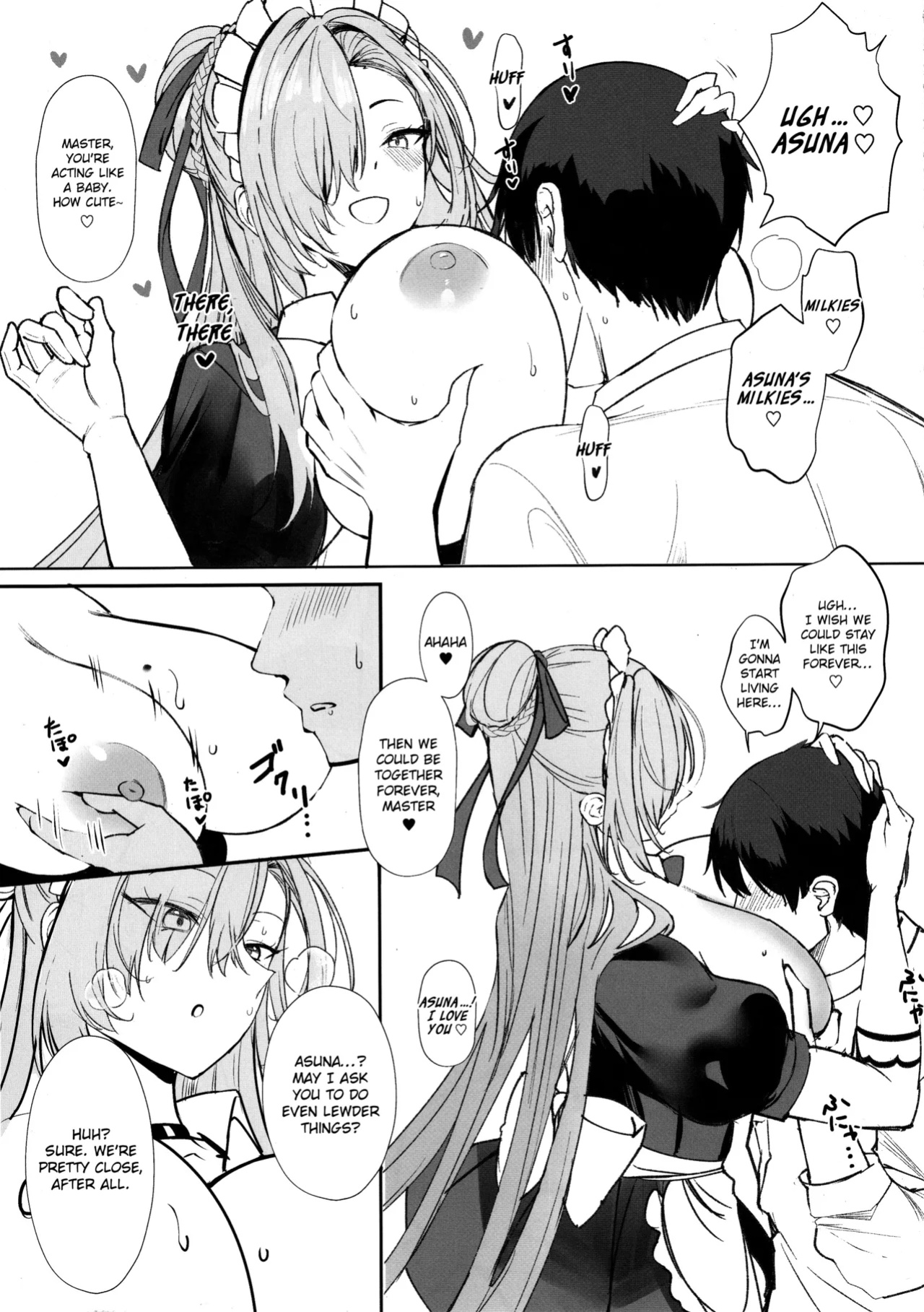 (C105) [Kuronisiki (Takaharu)] Koukando Saidai 107 Centi L Cup Dekapai Genki Maid no Icha Ama Gohoushi Ase Daku Namahame Koubi de Seishi Shiborareru Sensei no Hanashi | Max Affection A Story of Sensei Getting the Jizz Wrung Out of Him From Sweaty Sweet Lo