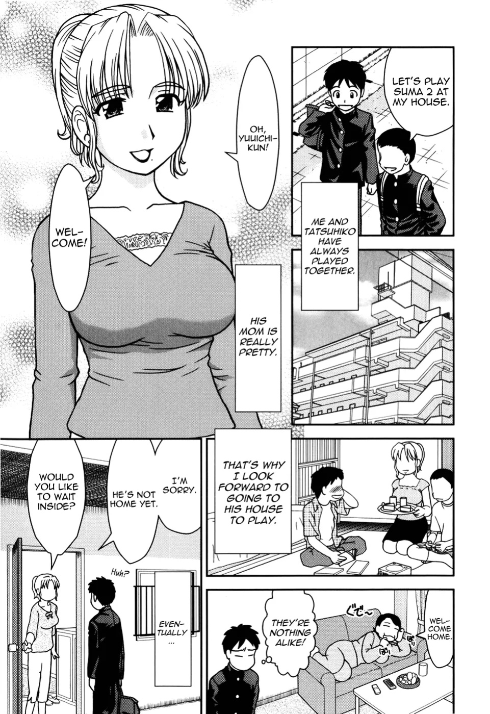 [Mori Takuya] Tomodachi no Okaa-san | My Friend's Mom (Dekichattara Doushiyo) [Yoroshii]