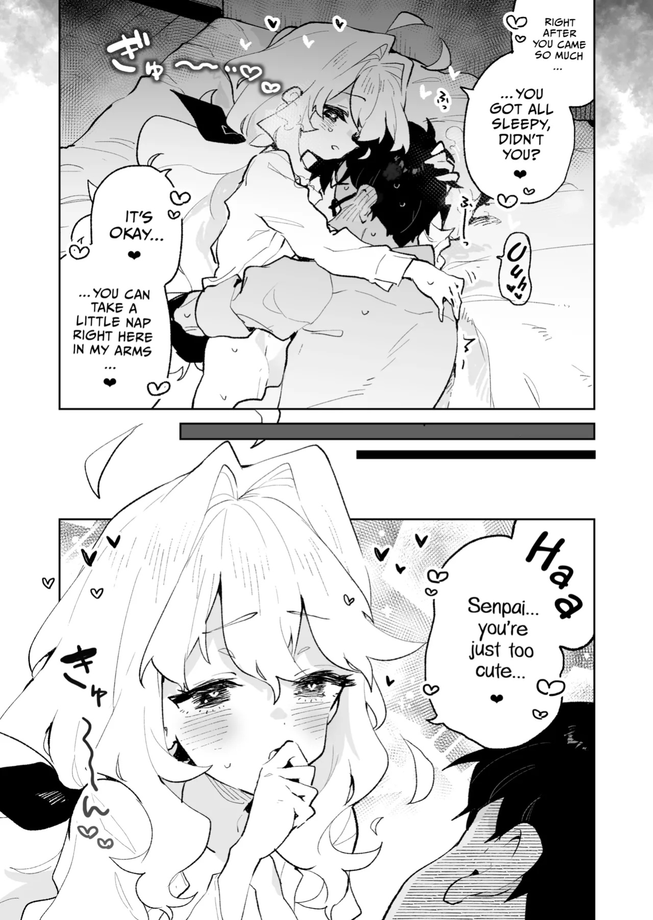 [Rimu Chanchi (Uni Cream Korokke)] Senpai no Kakkoii Oshasei Misete kudasai | Senpai, please show me your coolest orgasm [COHQ]
