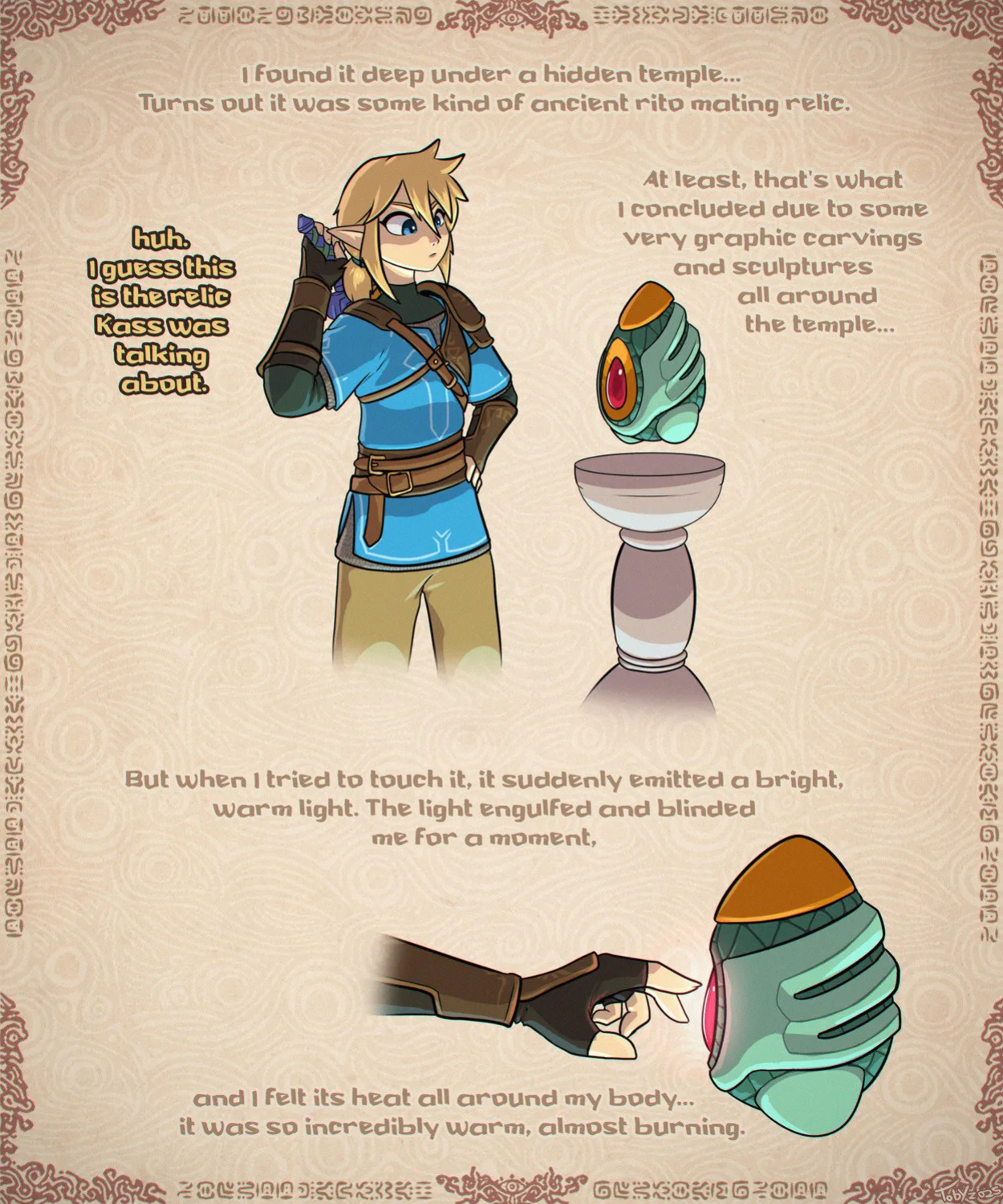 (Toby Art )Link gets birbed