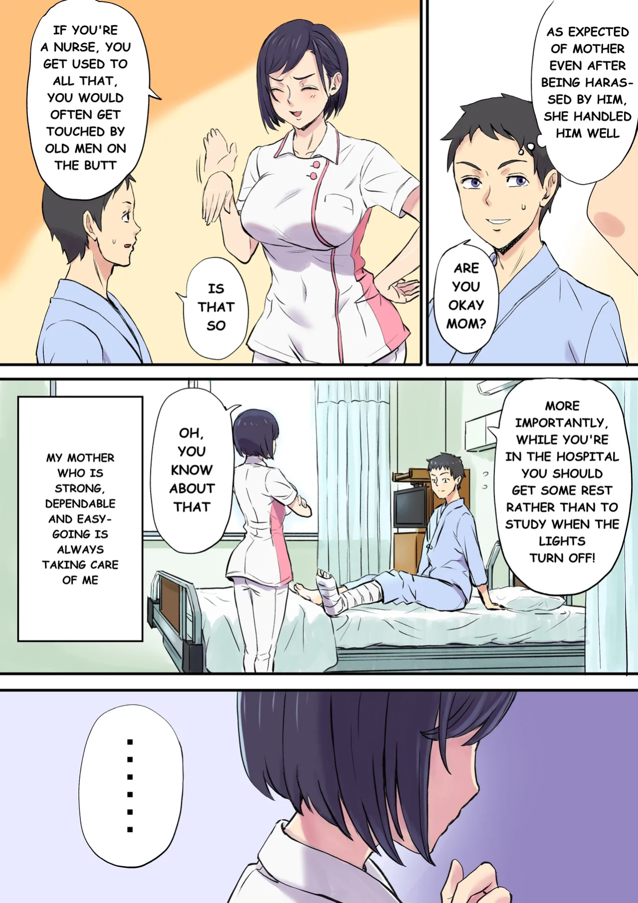 [Shibire Histuji] Milf Nurse Cuckolded The Bed Next Door (ENGLISH)