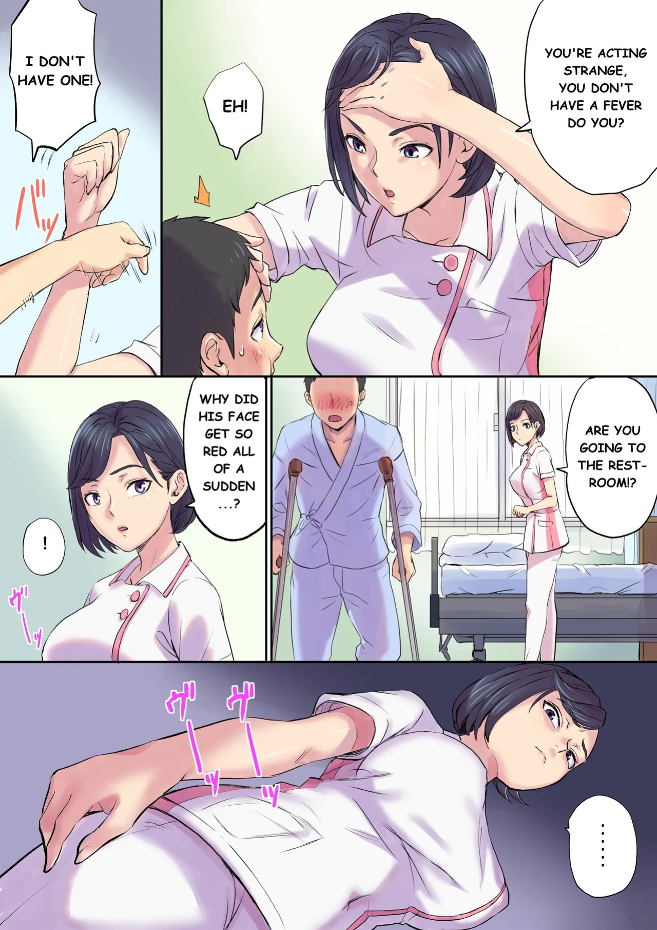 [Shibire Histuji] Milf Nurse Cuckolded The Bed Next Door (ENGLISH)
