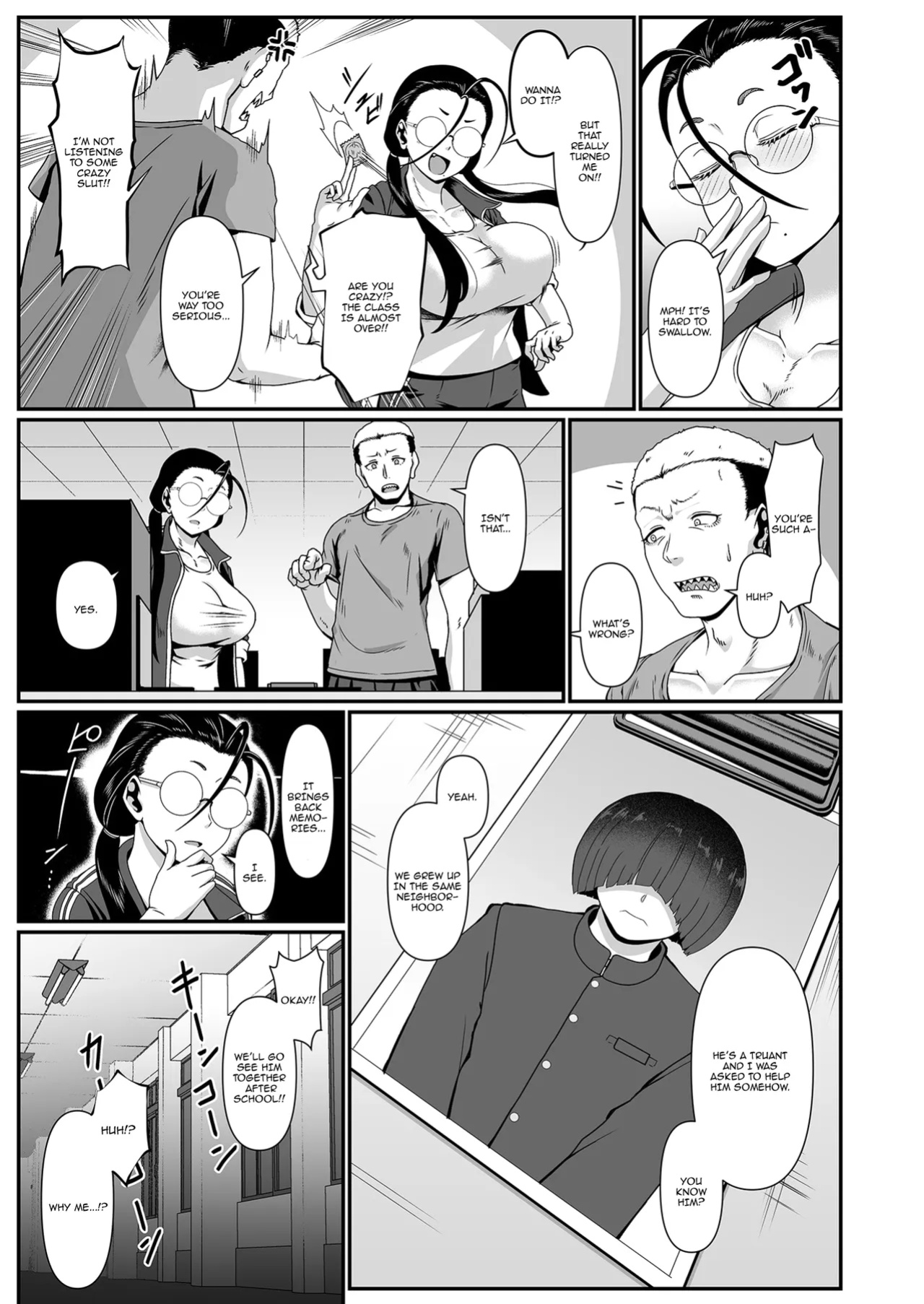 [Shiden Hiro] Yariman! (1) ~Yairi Mitsuko Sensei no Sei Katsu Shidou~ | Slut! (2) ~ Yairi Mitsuko-sensei's Life Guidance ~