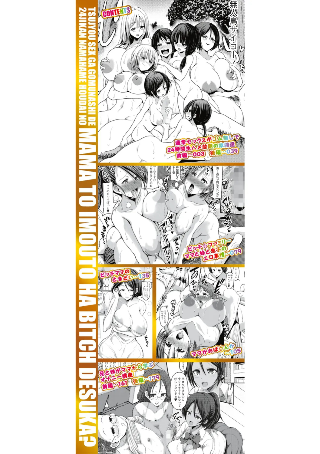 [Bu-Chan] Tsuujyou Sex ga Gom Nashi de 24-jikan Namahame Houdai no Mama to Imouto wa Bitch desu ka? / Were My Mother And Sisters Always Sluts That Let Themselves Get Fucked Raw 24/7?