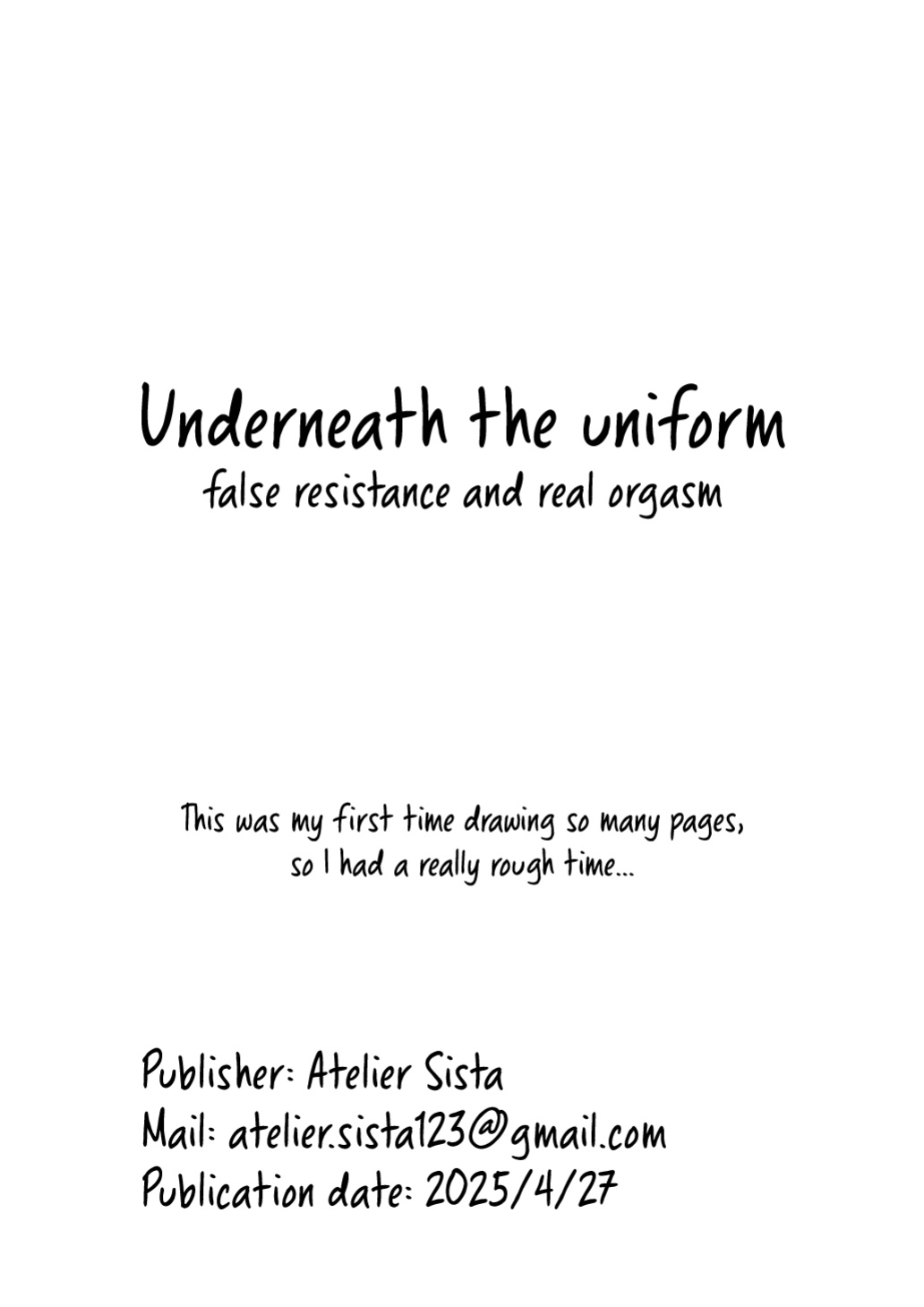 [Atelier Sista] Seifuku no Shita / Under The Uniform
