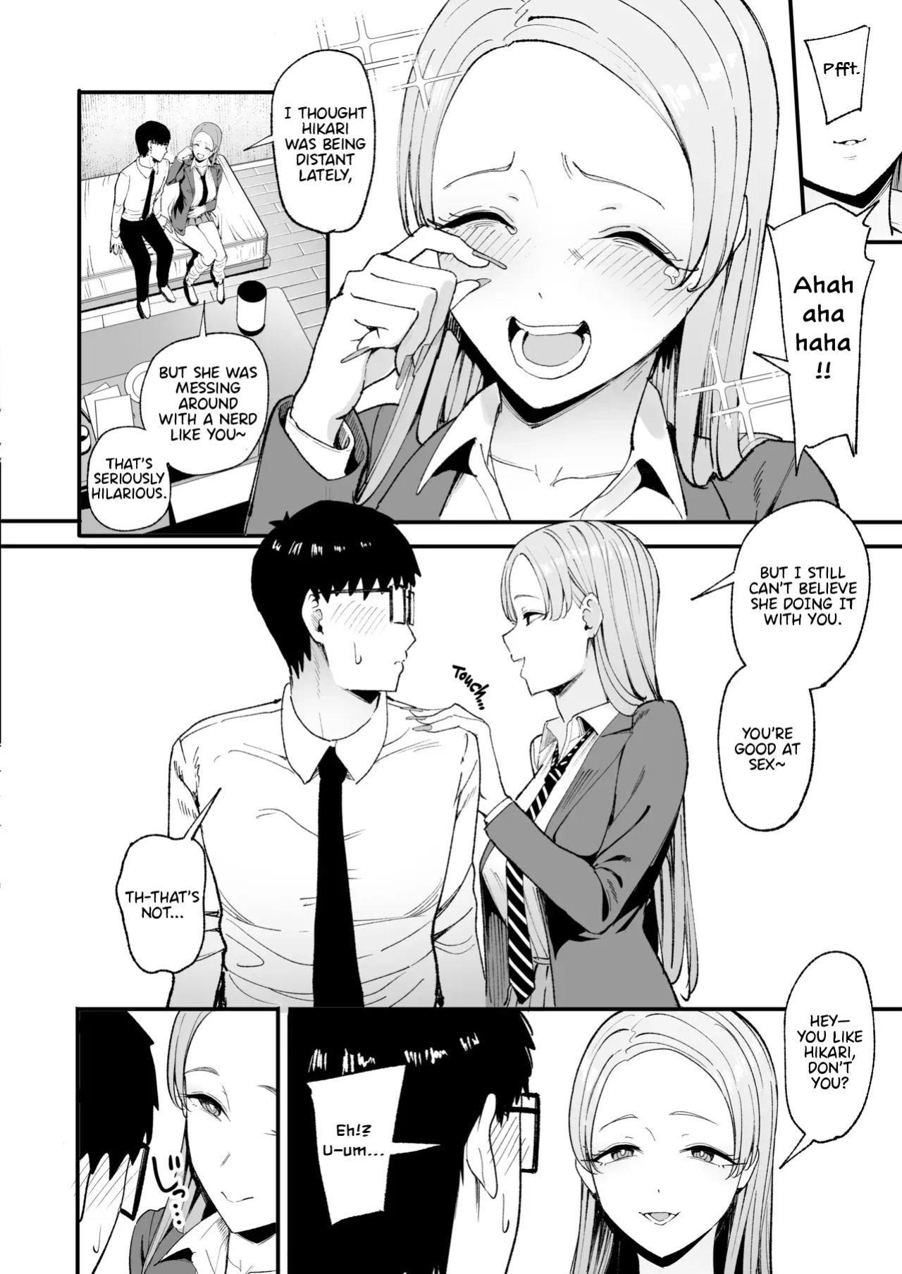 [Amagami Honpo (Manno)] Iribitari Gal ni Manko Tsukawasete Morau Hanashi 4 | The Gyaru I Hang Out with Lets Me Use Her Pussy 4 [Nipis Family]