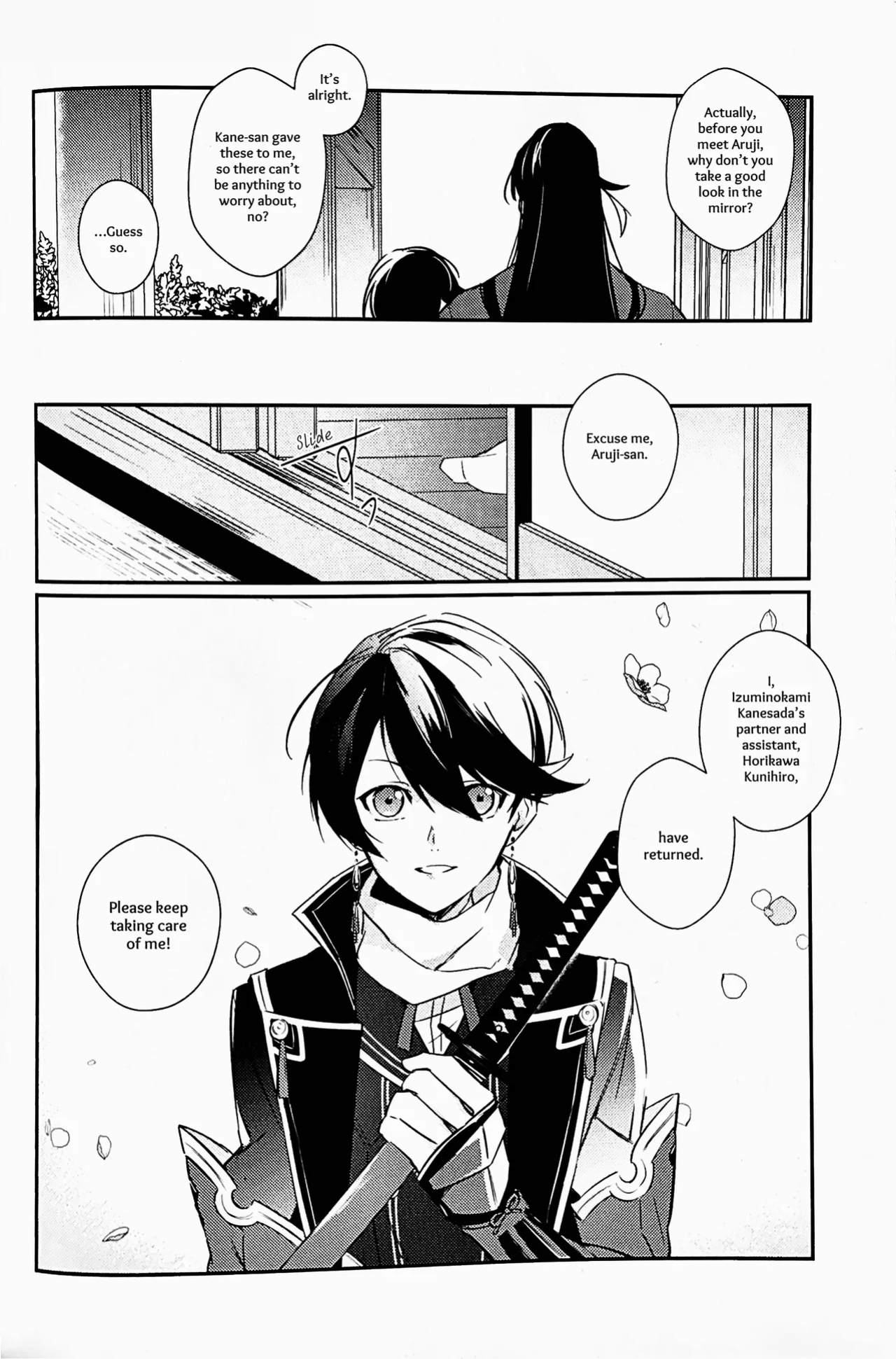 [Jibica (Hanaji)] Mimikazari Tenmatsuki | Memoirs of the Earrings (Touken Ranbu) [mayabird]